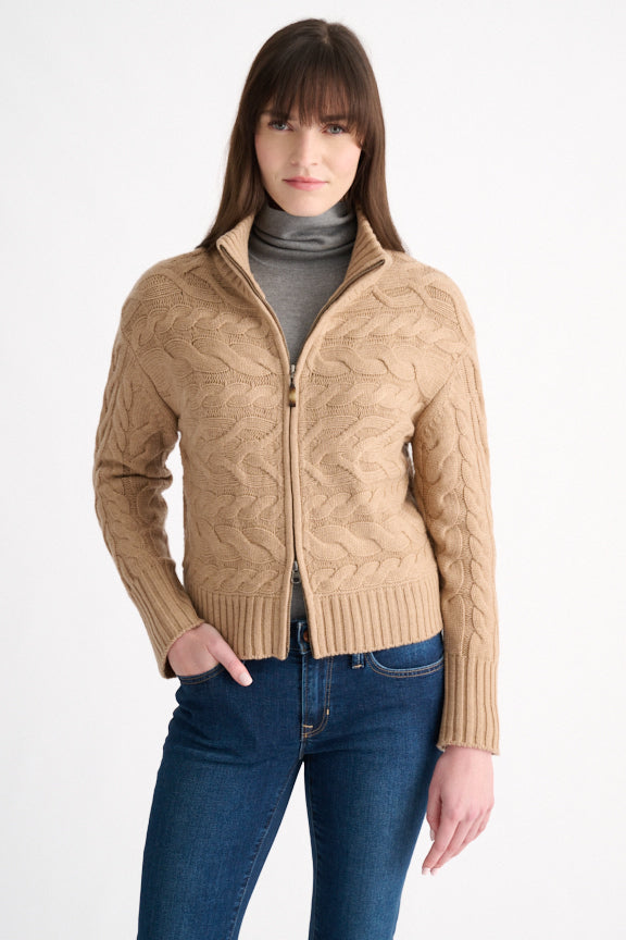 LUXE HORIZONTAL CABLE CARDIGAN