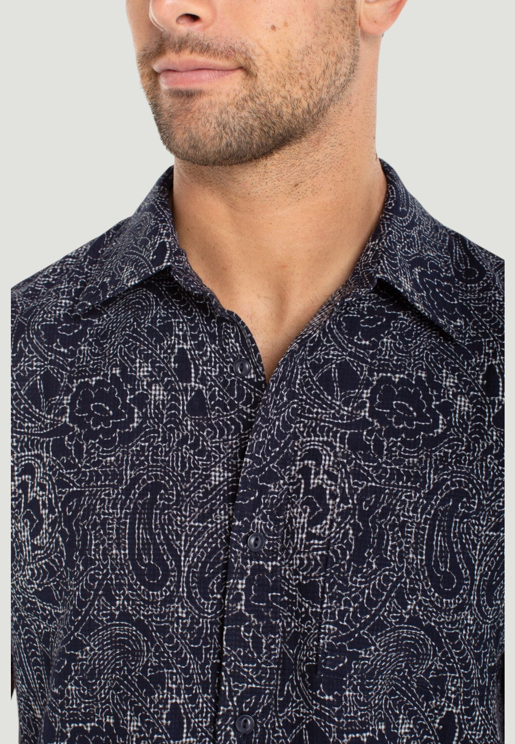 Button Up Short Sleeve Shirt - Midnight Multi-XS-MIDNIGHT MULTI-LIVERPOOL-Levy's Clothier