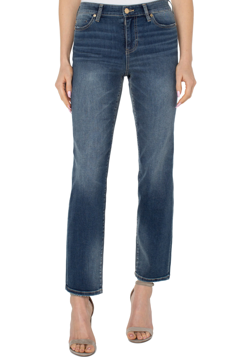 Liverpool Kennedy Straight Jean - Vintage Wash-4-OASIS-LIVERPOOL-Levy's Clothier