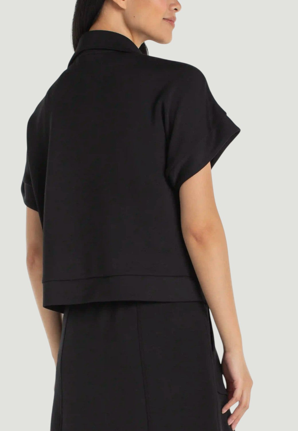 Half Zip Popover Top-XS-SUNSET CORAL-LIVERPOOL-Levy's Clothier