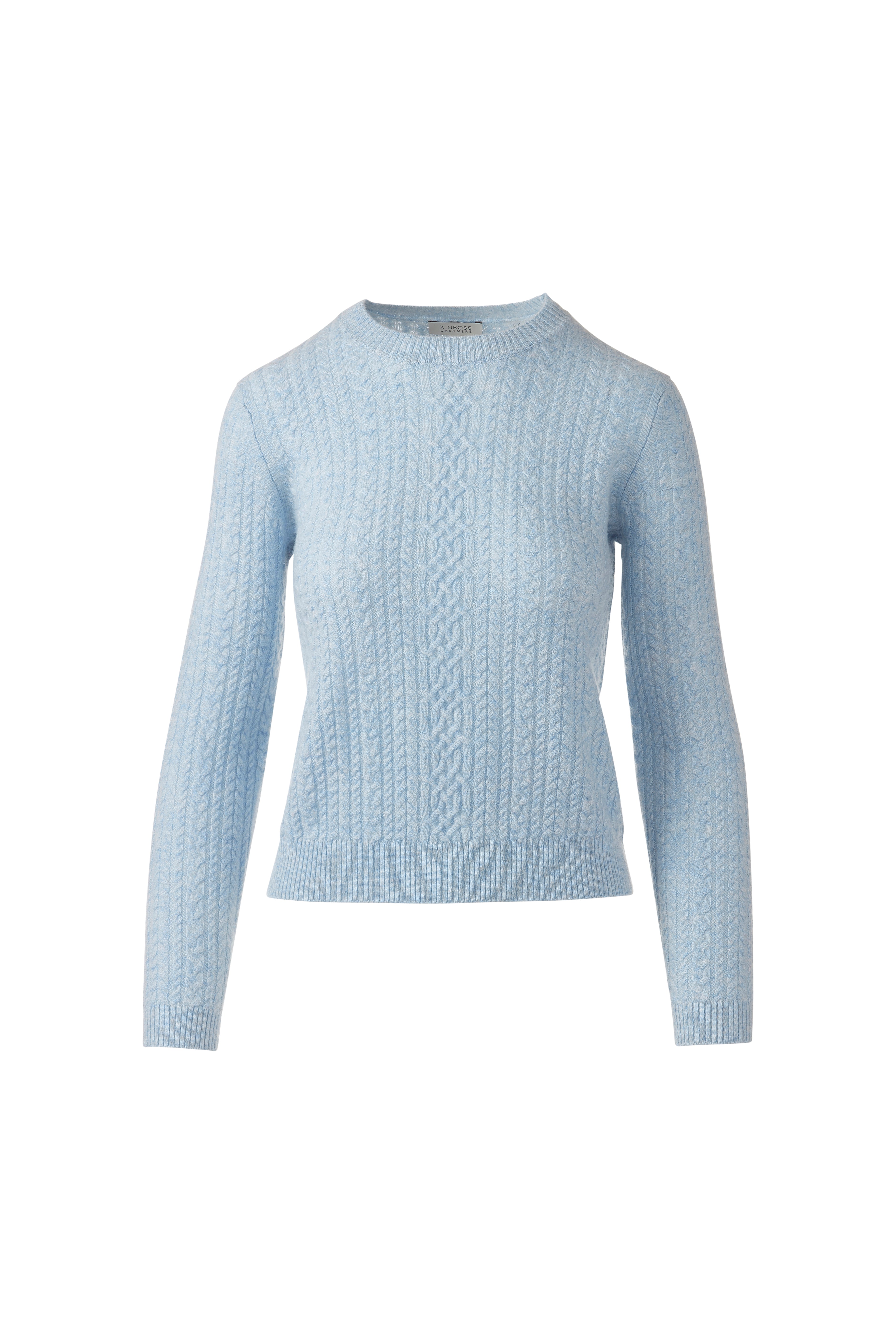MICRO CABLE CREW-STRAW-XS-Kinross Cashmere-Levy's Clothier