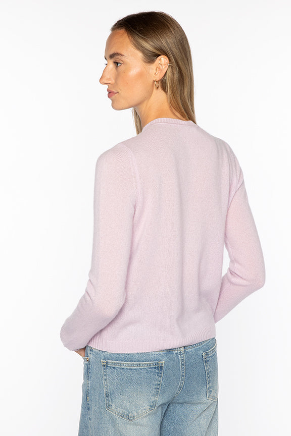 FLORAL EMBROIDERED CREW-CLOUD-XS-Kinross Cashmere-Levy's Clothier