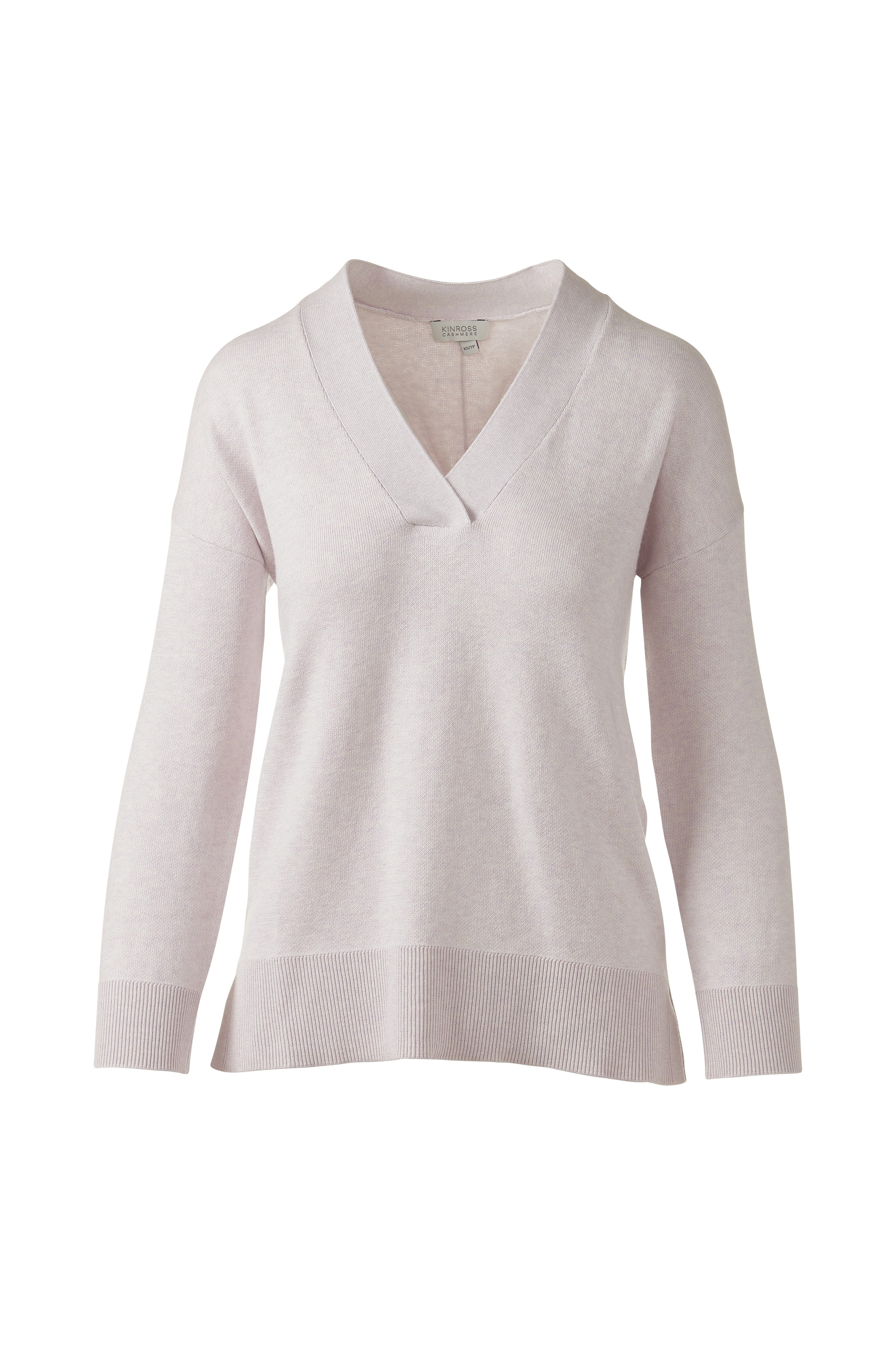 TRAVEL VEE-THISTLE-XS-Kinross Cashmere-Levy's Clothier