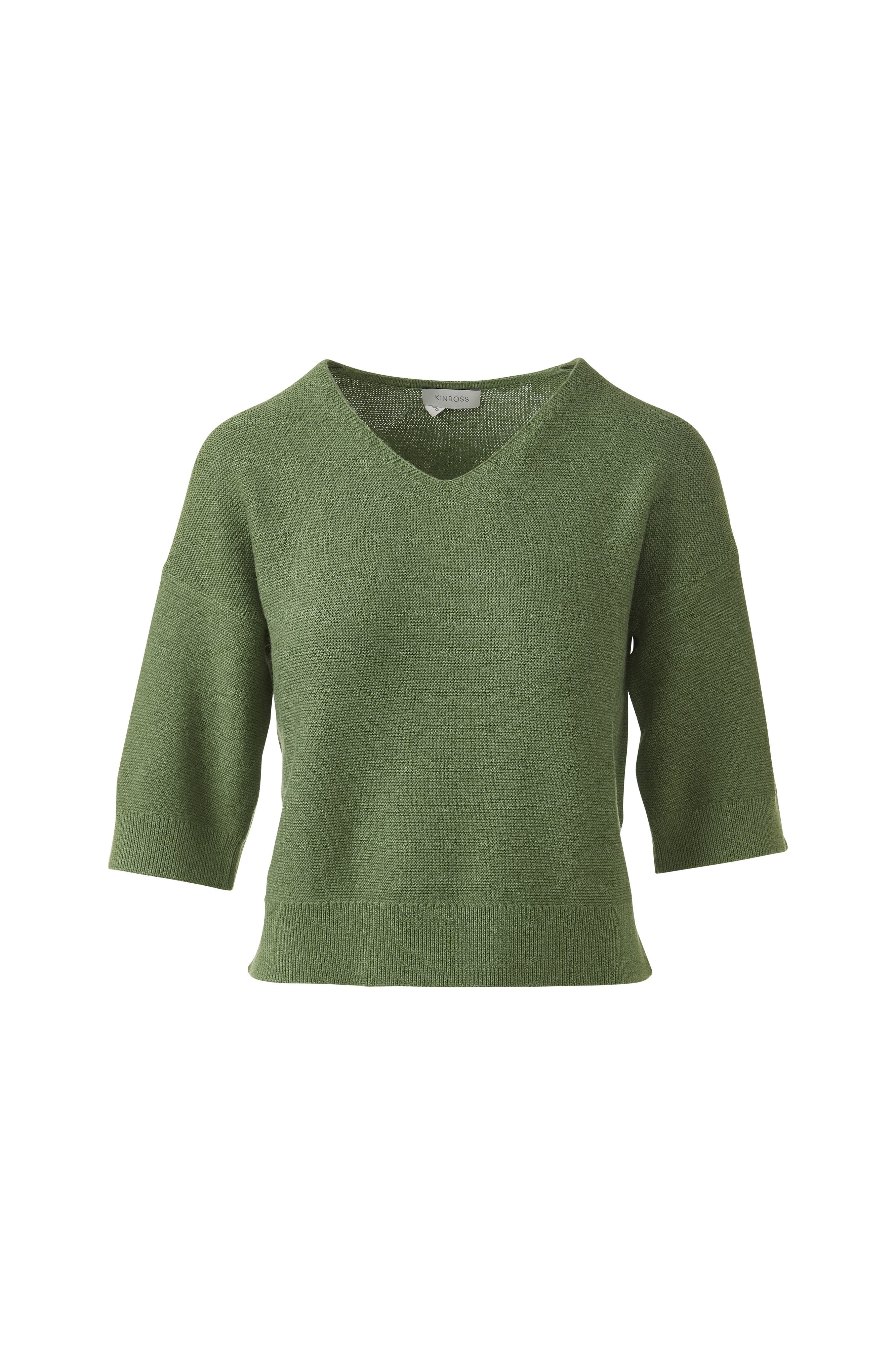 GARTER EASY VEE-VINE-XS-Kinross Cashmere-Levy's Clothier