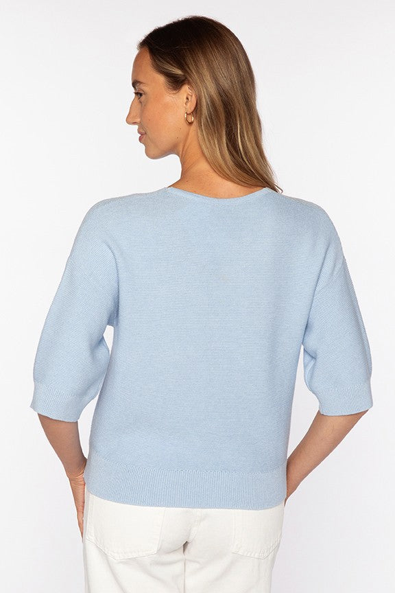 GARTER EASY VEE-CHAMPAGNE-XS-Kinross Cashmere-Levy's Clothier