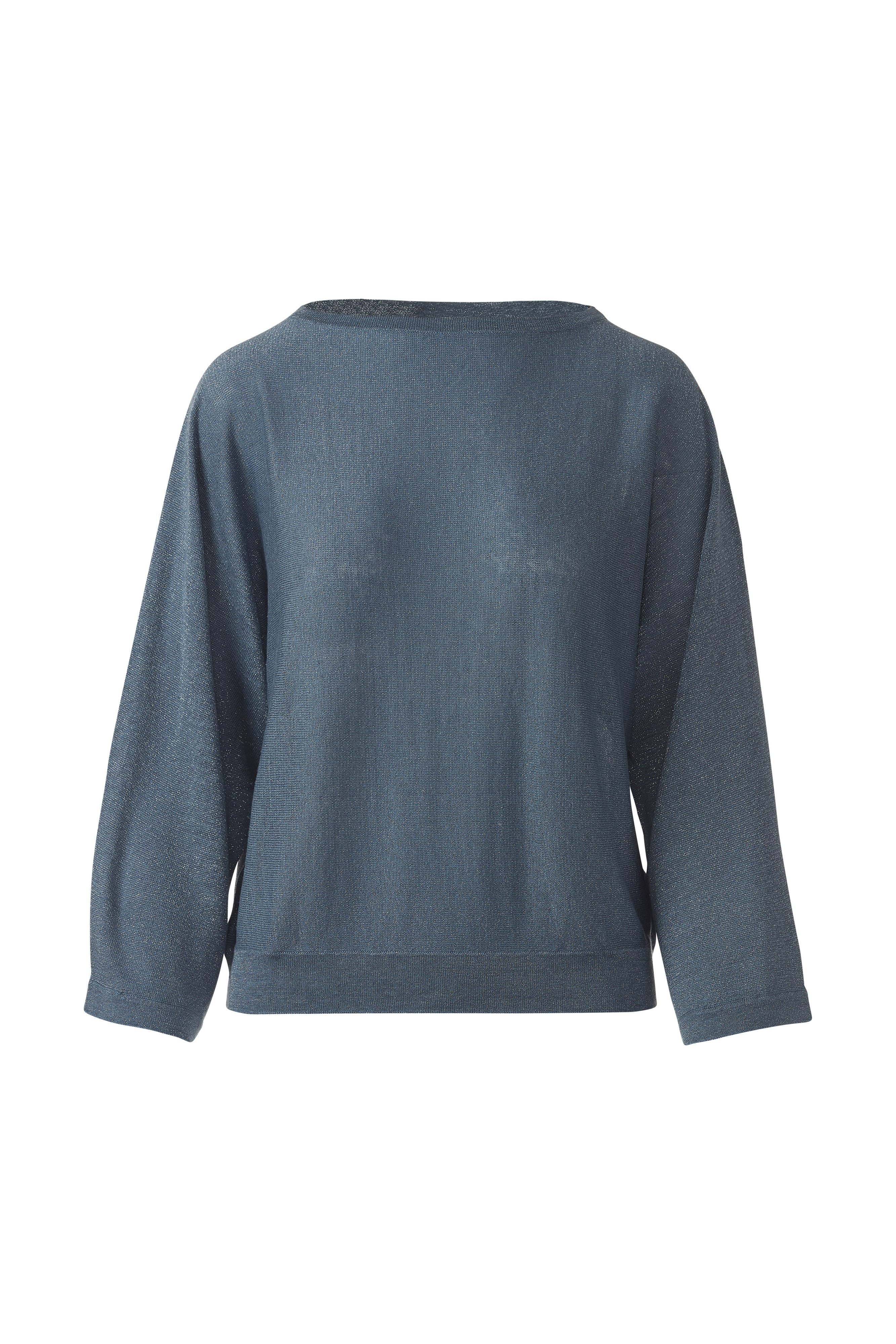 LUREX DOLMAN PULLOVER-INK-XS-Kinross Cashmere-Levy's Clothier