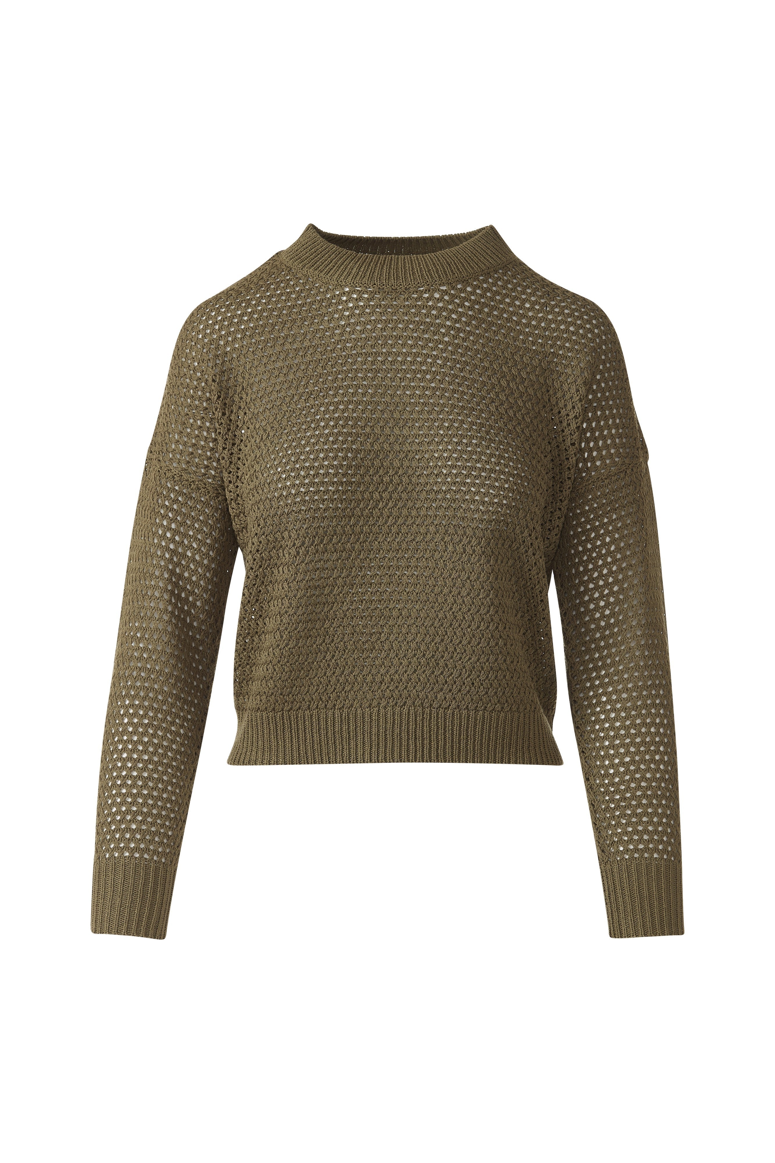 BASKETWEAVE CREW-MEADOW-XS-Kinross Cashmere-Levy's Clothier