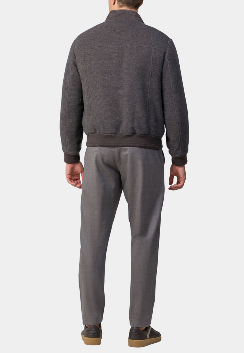 Jacket with Suede Inserts-52-1/REG-CANALI MILANO-Levy's Clothier