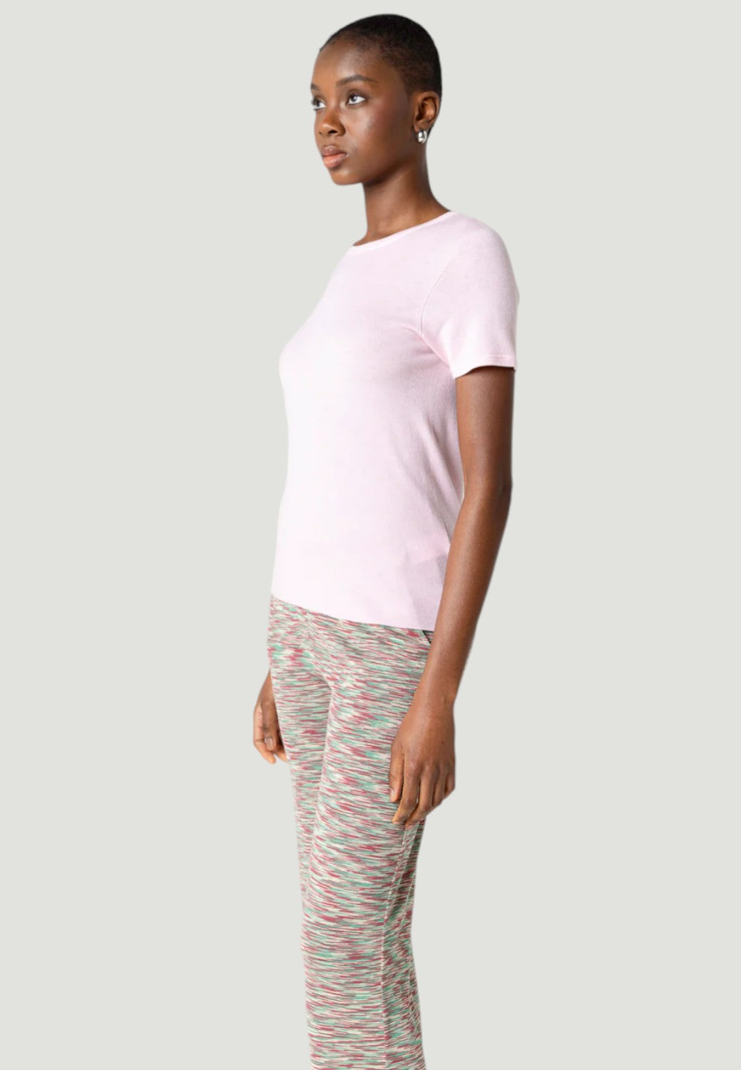 Cashmere Short Sleeve Crewneck T-Shirt - Blossom-XS-BLOSSOM-MAJESTIC TEES-Levy's Clothier