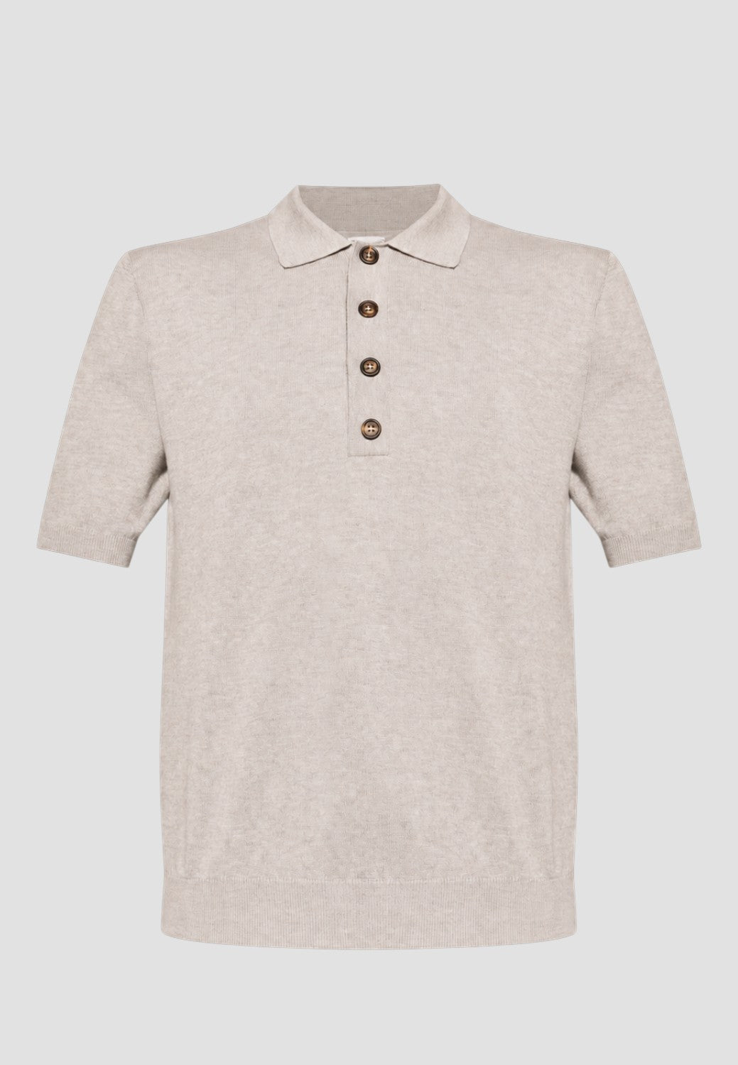Short Sleeve Polo Knit Shirt-M-SAND-ELEVENTY-Levy's Clothier