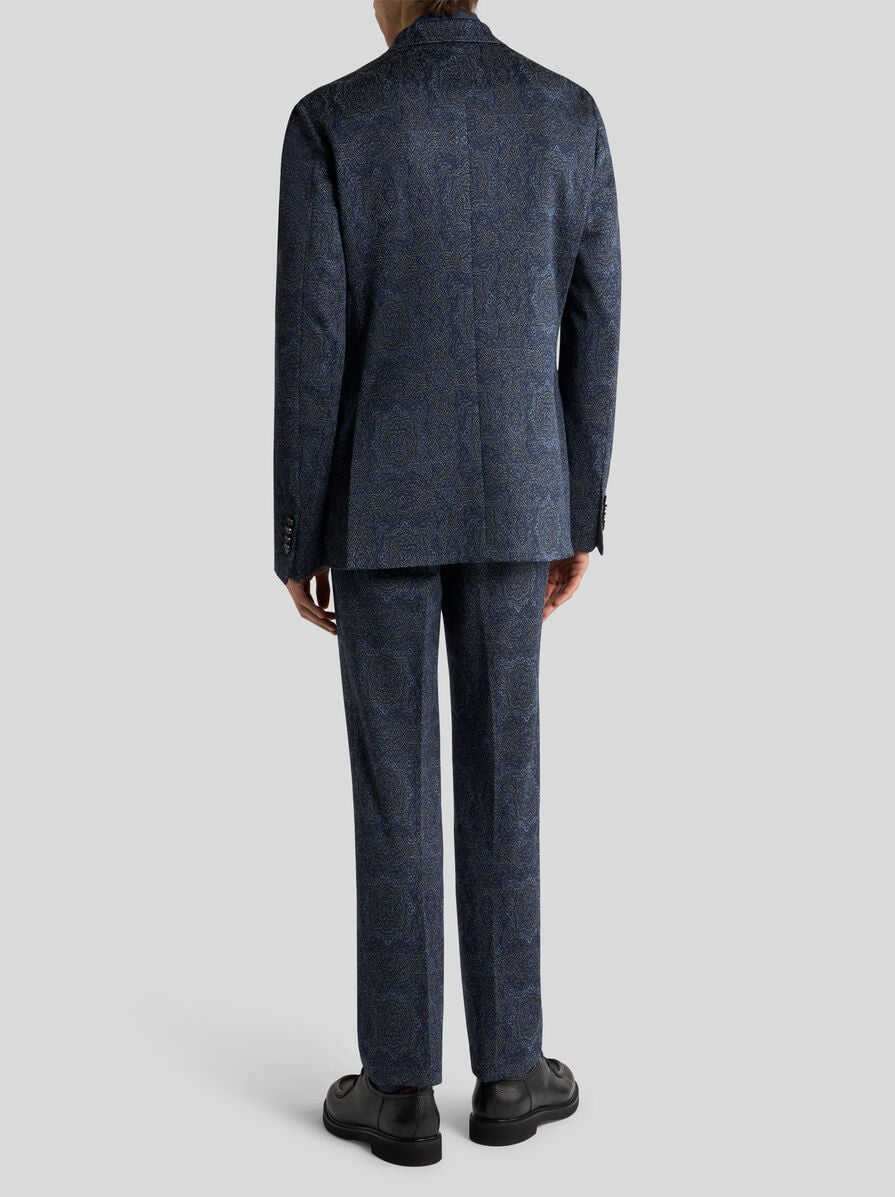 Single Breasted Jacquard Jersey Jacket-52-REG-ETRO-Levy's Clothier