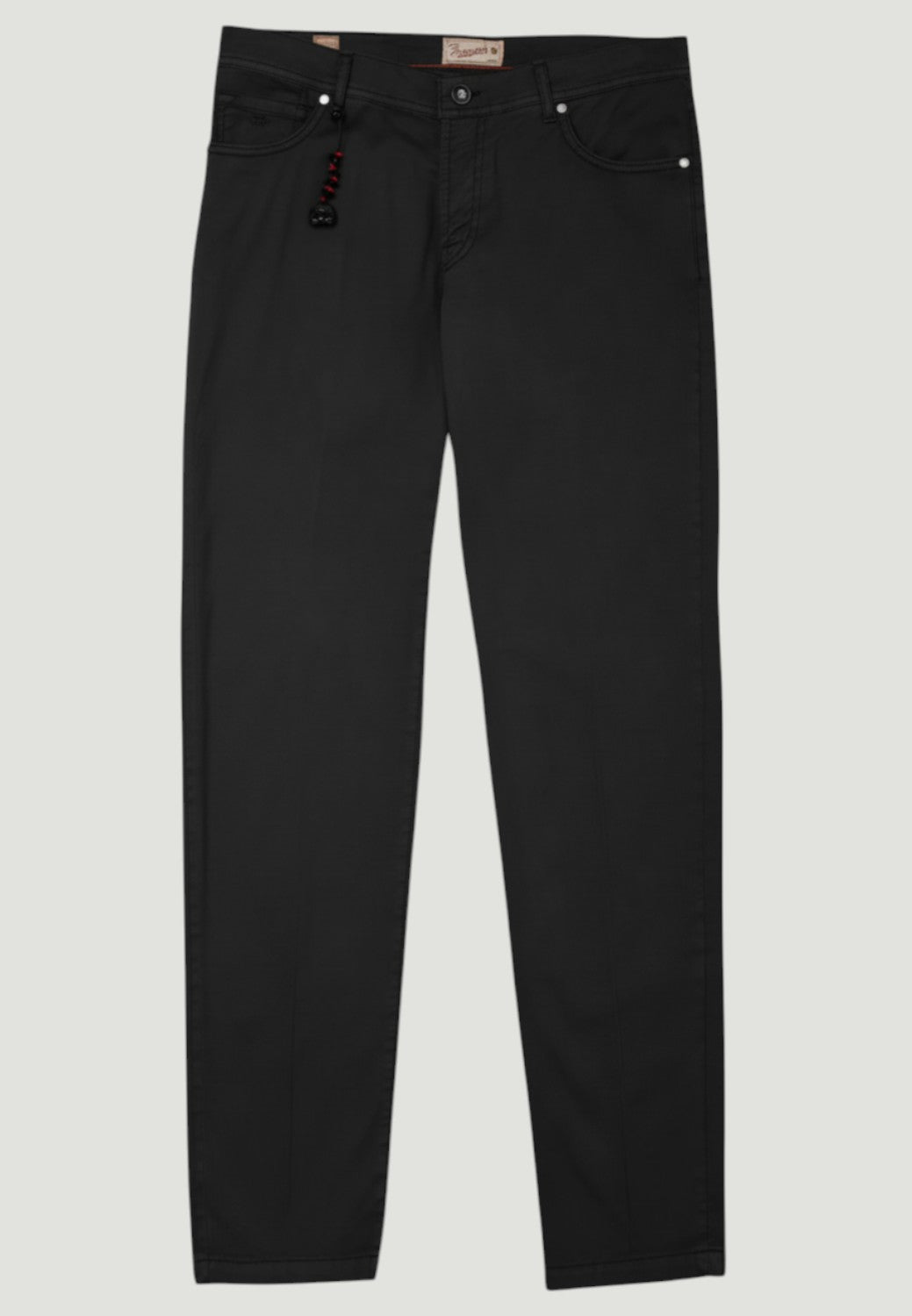 Nerano Cotton-Silk Micropique 5-Pocket Pant - Black-32-BLACK-MARCO PESCAROLO-Levy's Clothier