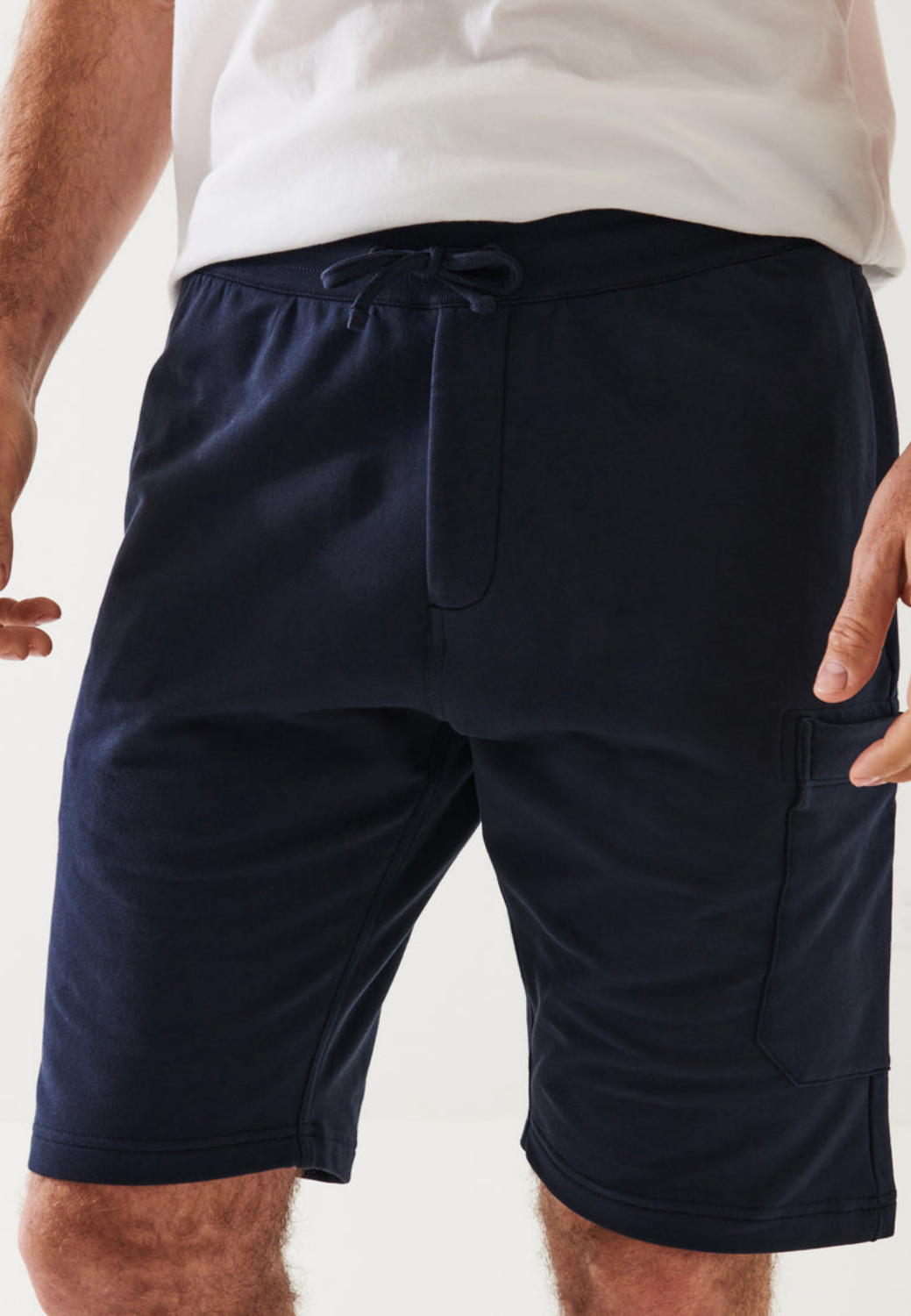 Pima Cotton French Terry Cargo Short-S-MIDNIGHT-PATRICK ASSARAF-Levy's Clothier