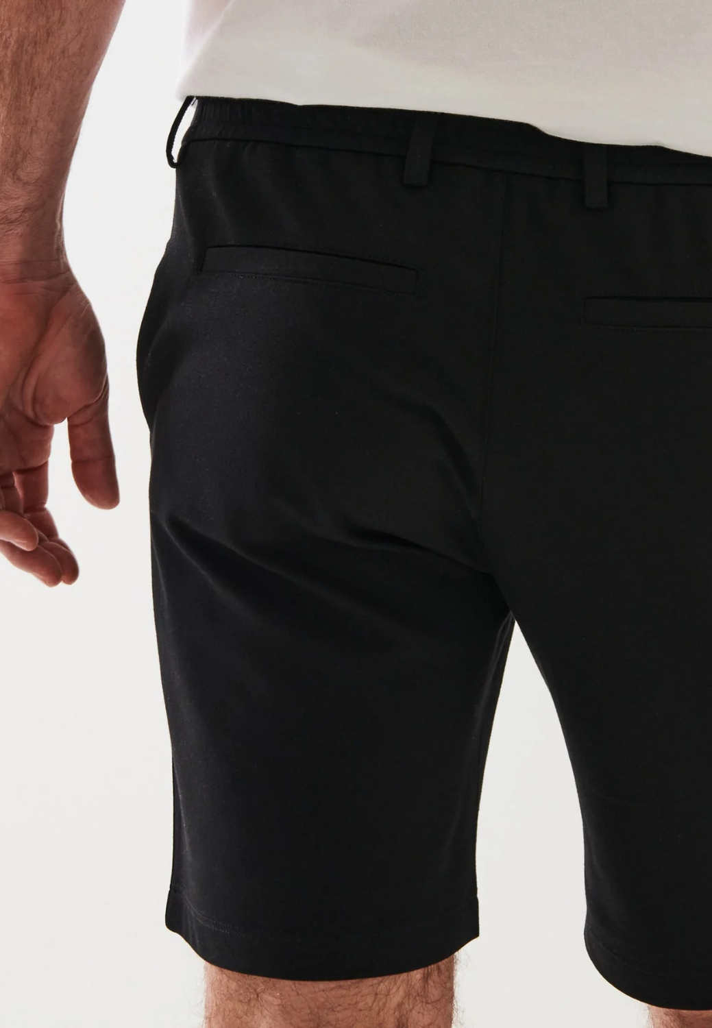 Active Elastic Slim Fit Above-Knee Shorts-S-CANVAS-PATRICK ASSARAF-Levy's Clothier