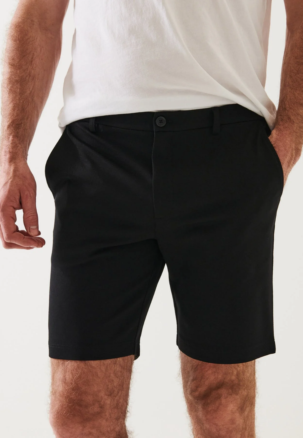 Active Elastic Slim Fit Above-Knee Shorts-S-DARK NAVY-PATRICK ASSARAF-Levy's Clothier