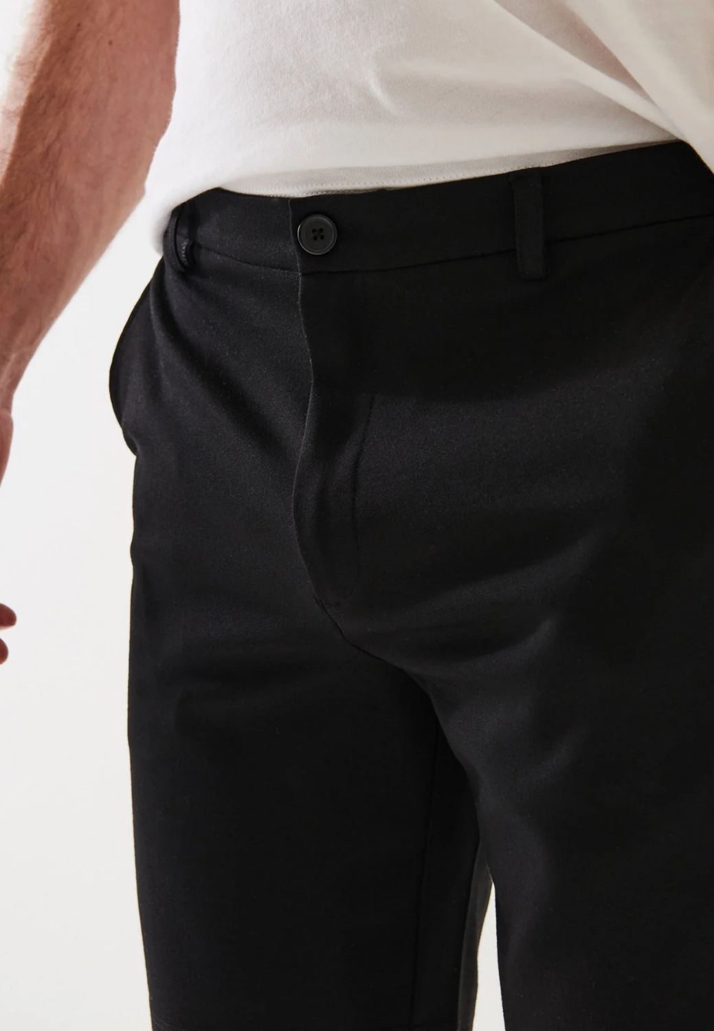 Active Elastic Slim Fit Above-Knee Shorts-S-CANVAS-PATRICK ASSARAF-Levy's Clothier