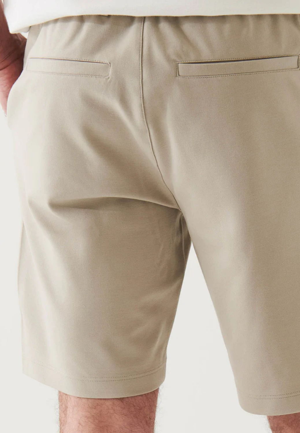 Active Elastic Slim Fit Above-Knee Shorts-S-CANVAS-PATRICK ASSARAF-Levy's Clothier