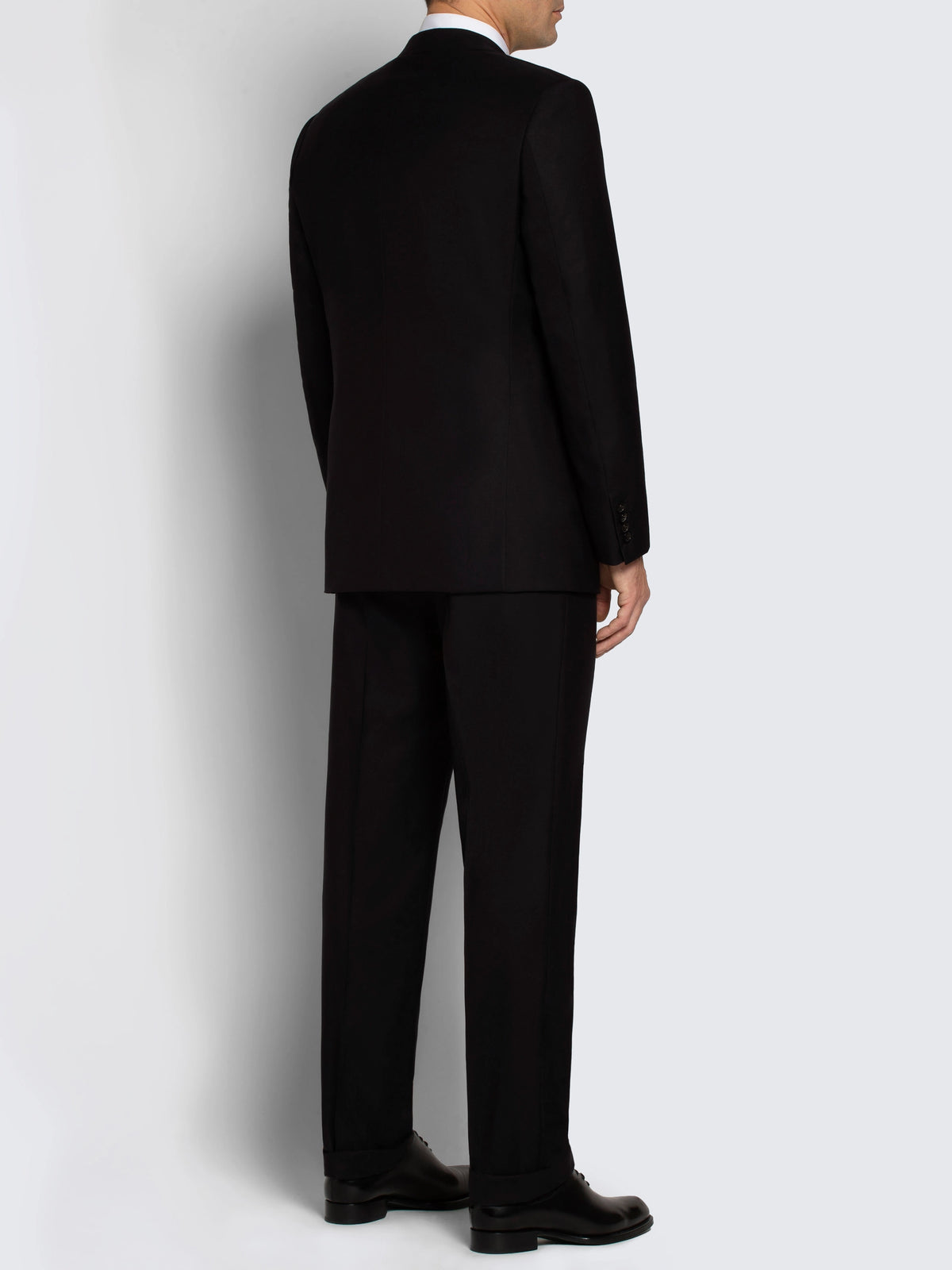 Super 160's Wool Brunico Suit - Black