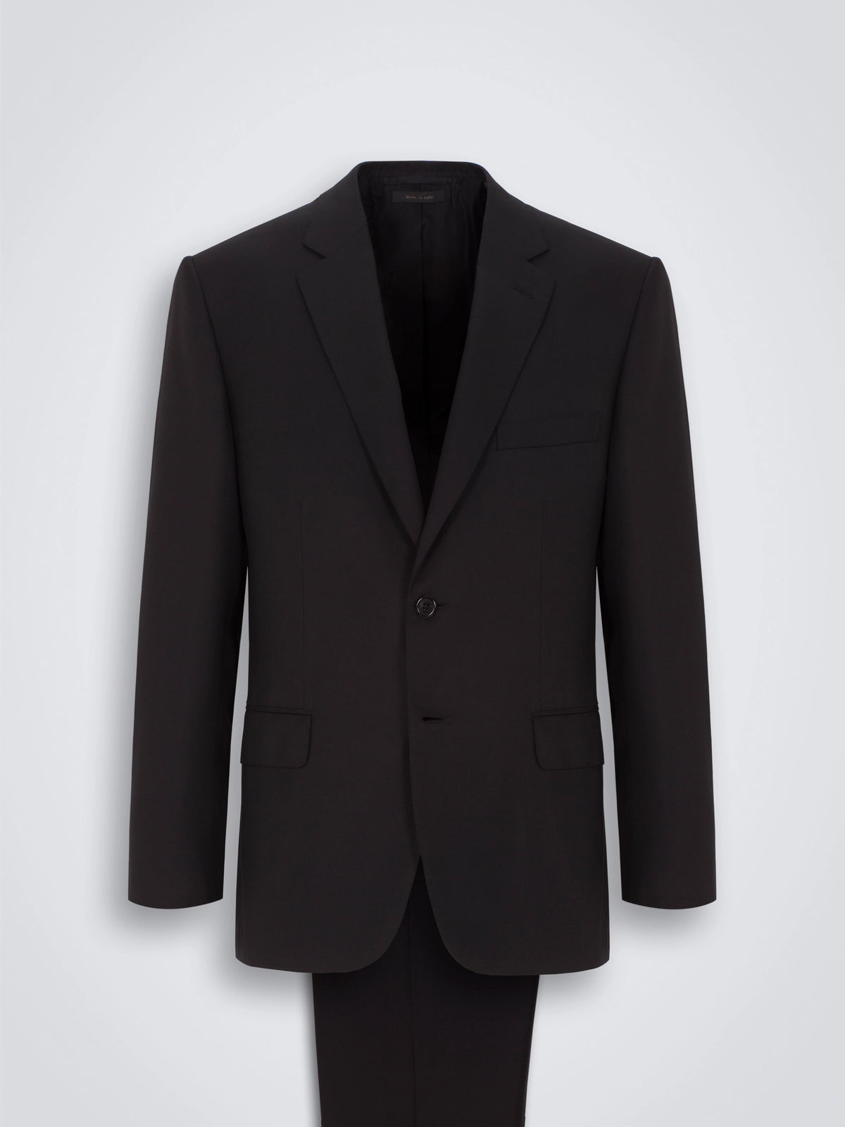 Super 160's Wool Brunico Suit - Black
