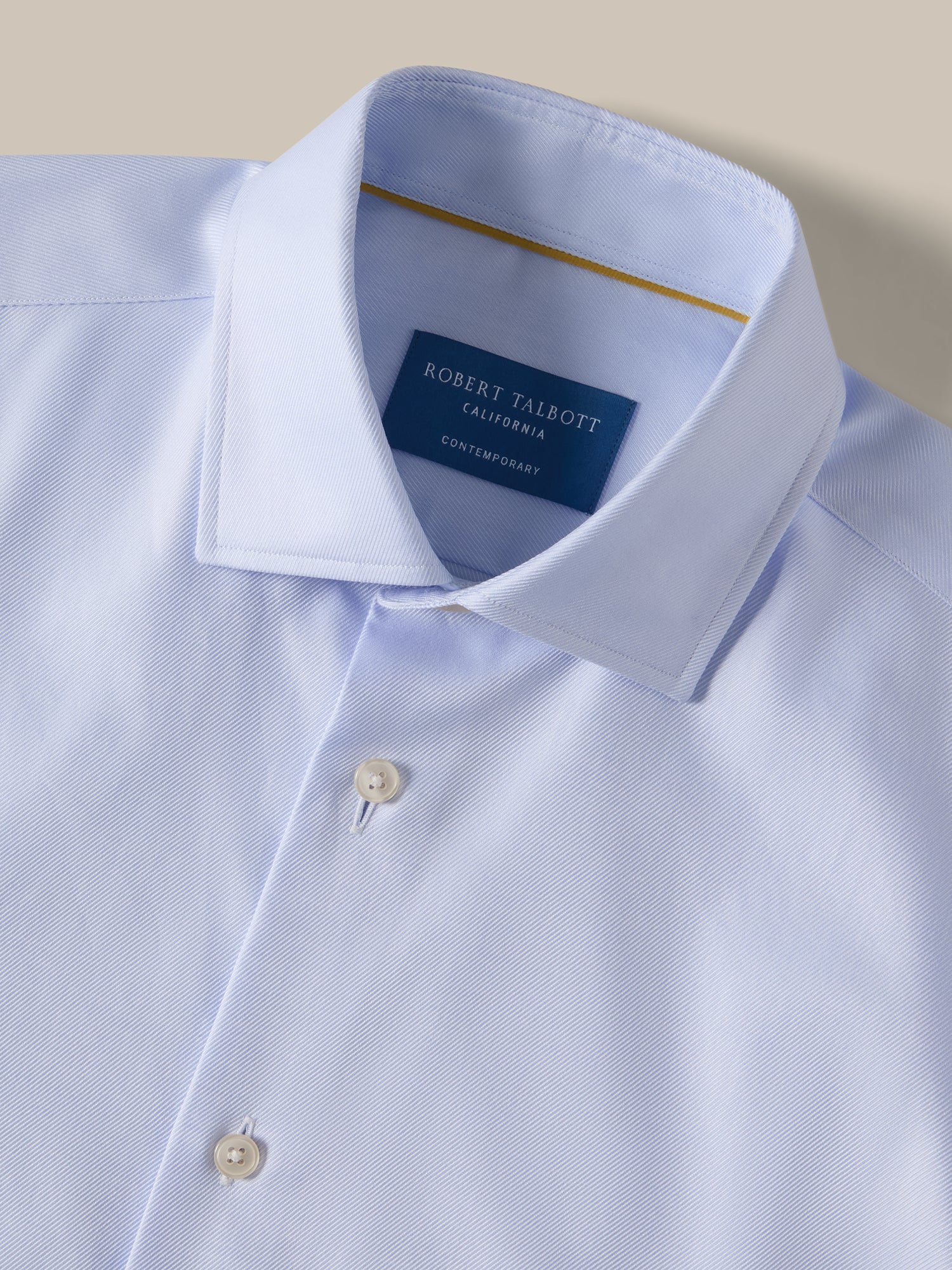 Reynolds Double Twill Shirt in Contemporary fit - Light Blue-15.5/39-ROBERT TALBOTT-Levy's Clothier