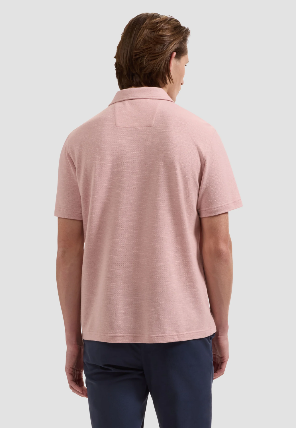 Performance Melange Quarter-Zip Polo-M-DUSTY PINK-BUGATCHI-Levy's Clothier