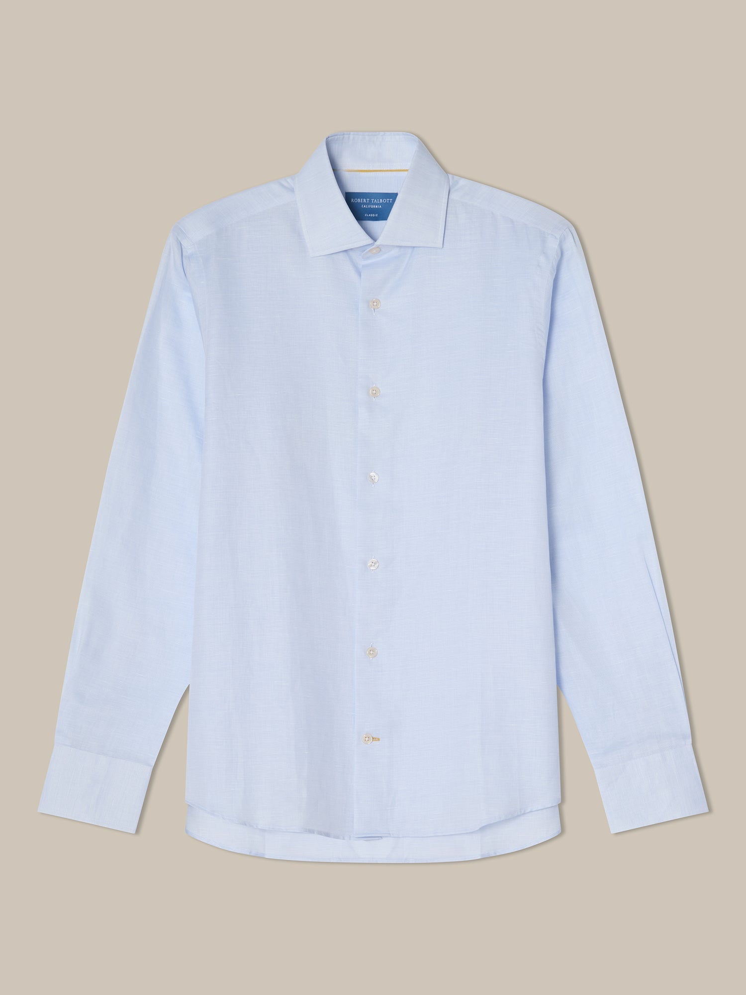 Reynolds Cotton Linen Blend Shirt in Contemporary Fit-S-RASPBERRY-ROBERT TALBOTT-Levy's Clothier