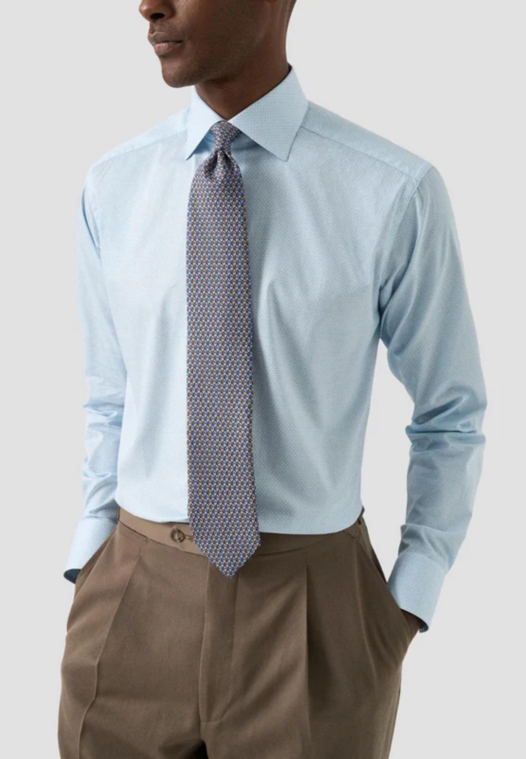 Contemporary Fit Shirt - Blue-16.5-Blue-ETON OF SWEDEN-Levy's Clothier