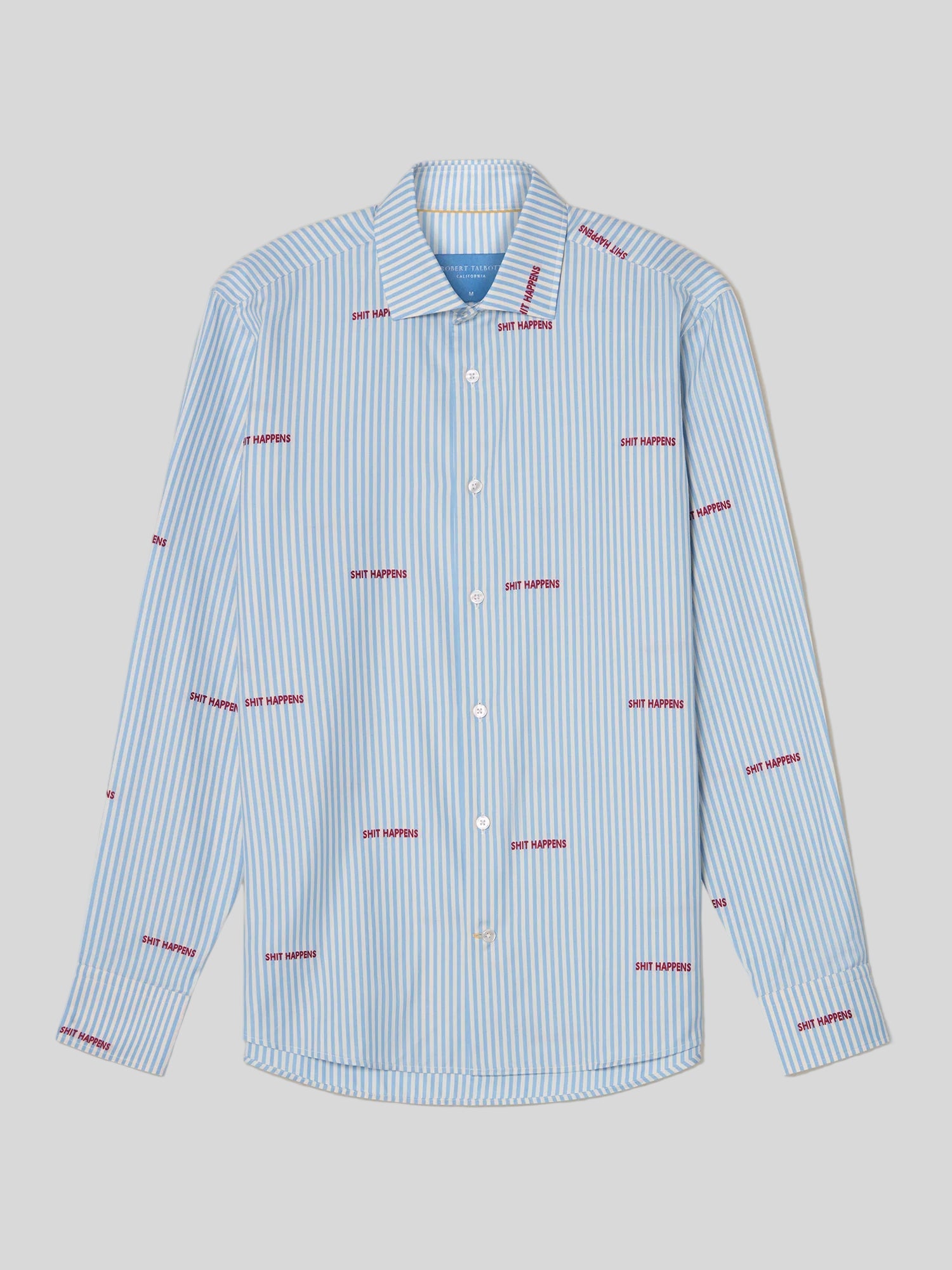 Reynolds Novelty Bengal Twill Shirt-S-LIGHT BLUE-ROBERT TALBOTT-Levy's Clothier