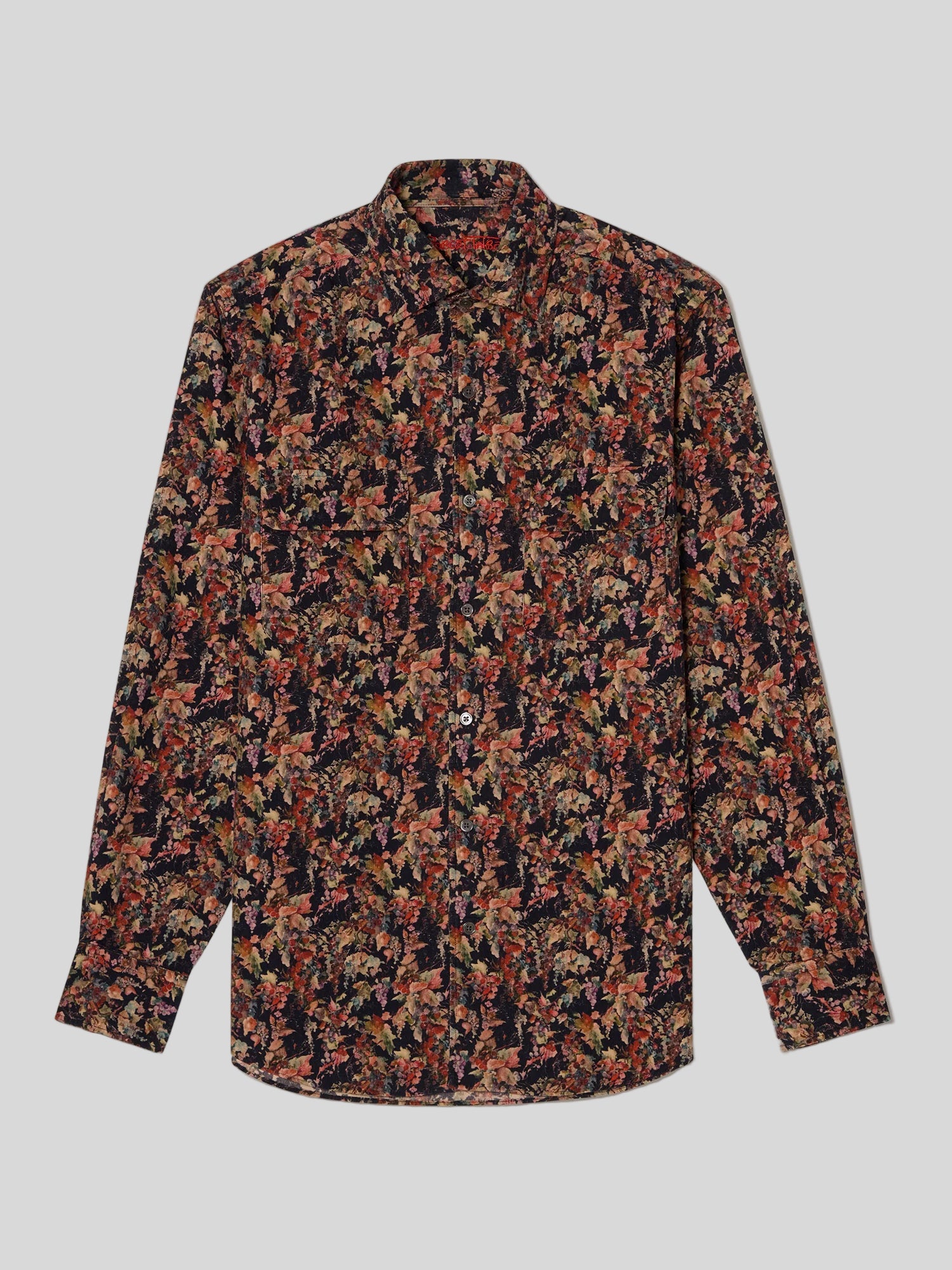 Morgan Workshirt Vineyard Print Pinwale Corduroy Shirt-M-ROBERT TALBOTT-Levy's Clothier