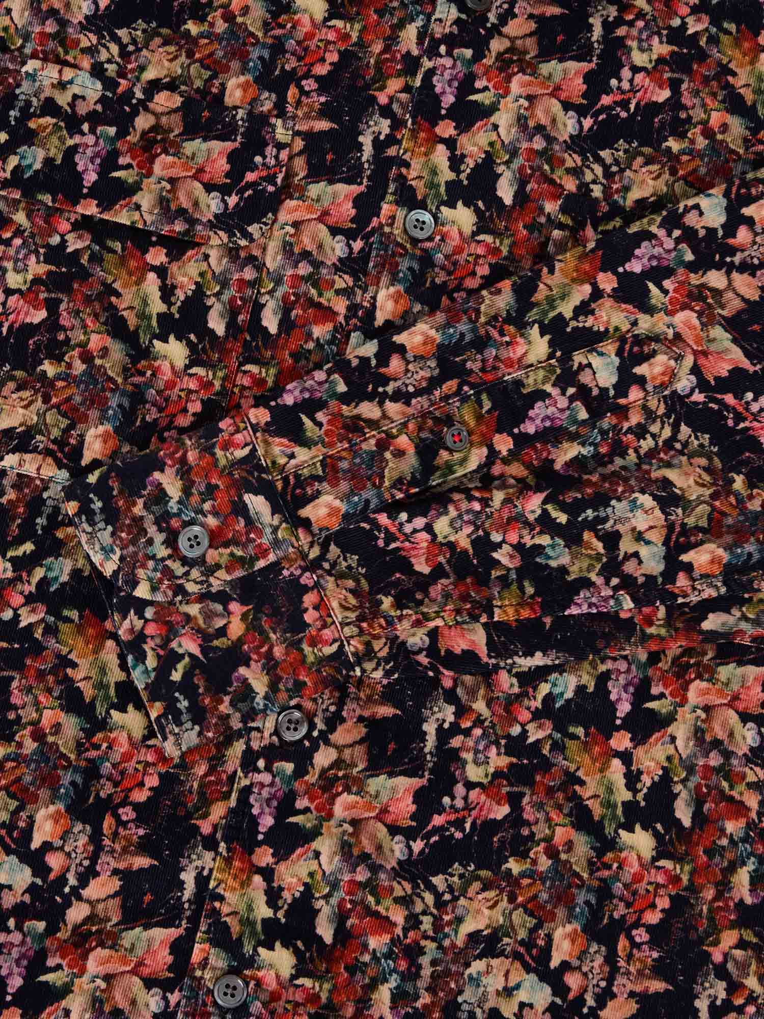 Morgan Workshirt Vineyard Print Pinwale Corduroy Shirt-M-ROBERT TALBOTT-Levy's Clothier