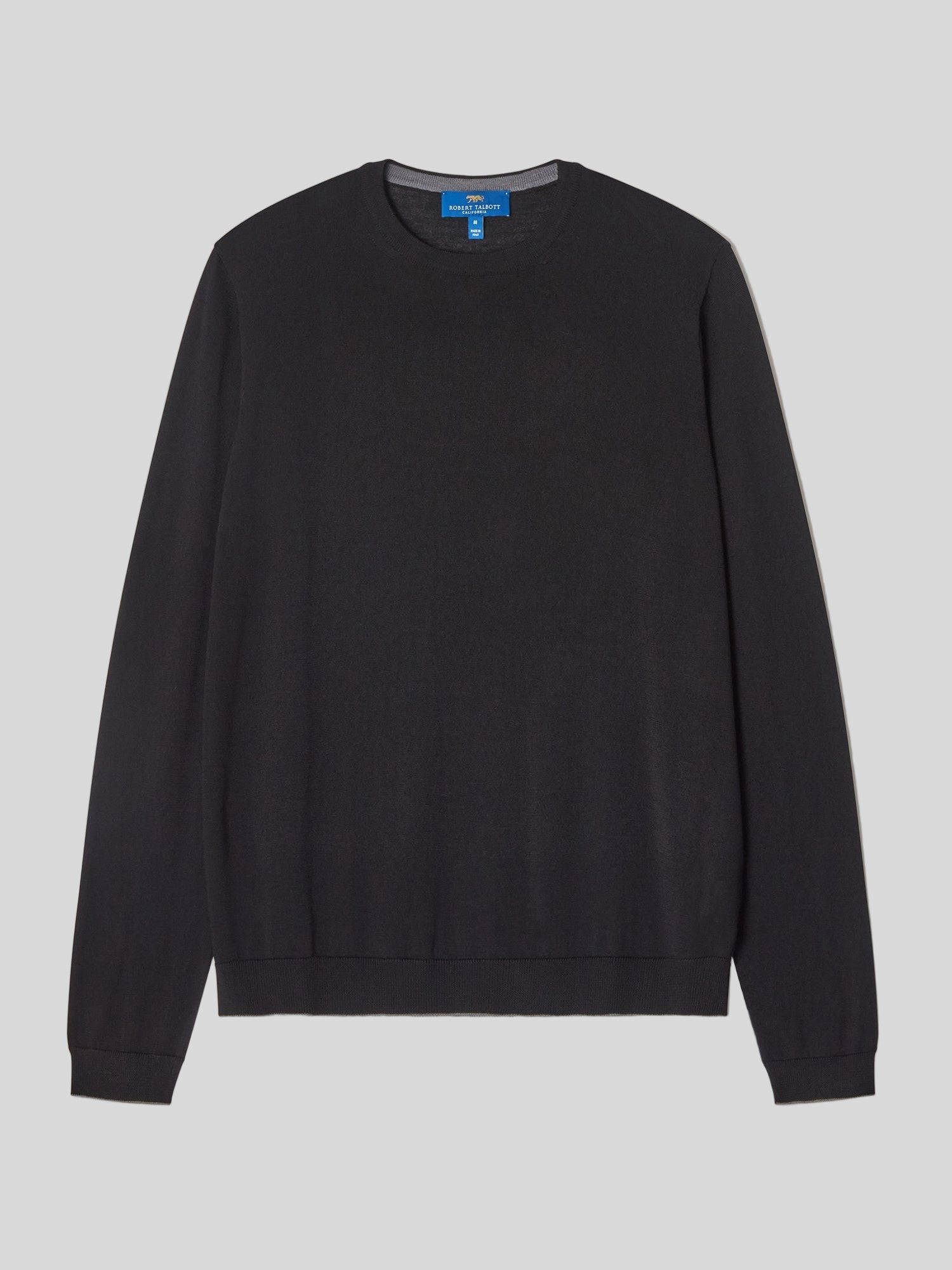 Keaton Crewneck Sweater-M-BLACK-ROBERT TALBOTT-Levy's Clothier