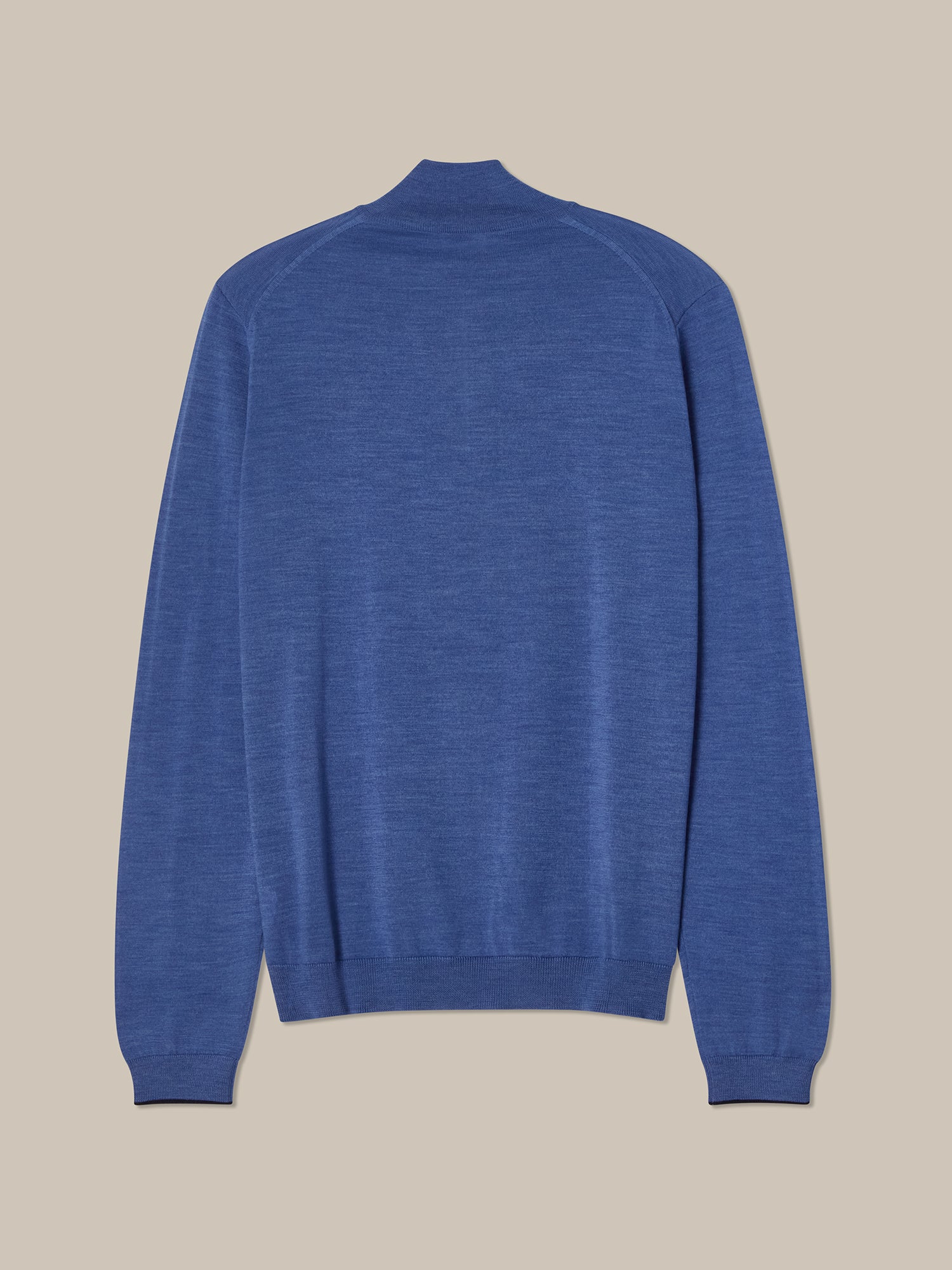 Eastwood Quarter Zip Sweater-M-SKY BLUE WITH NAVY TIPPING-ROBERT TALBOTT-Levy's Clothier