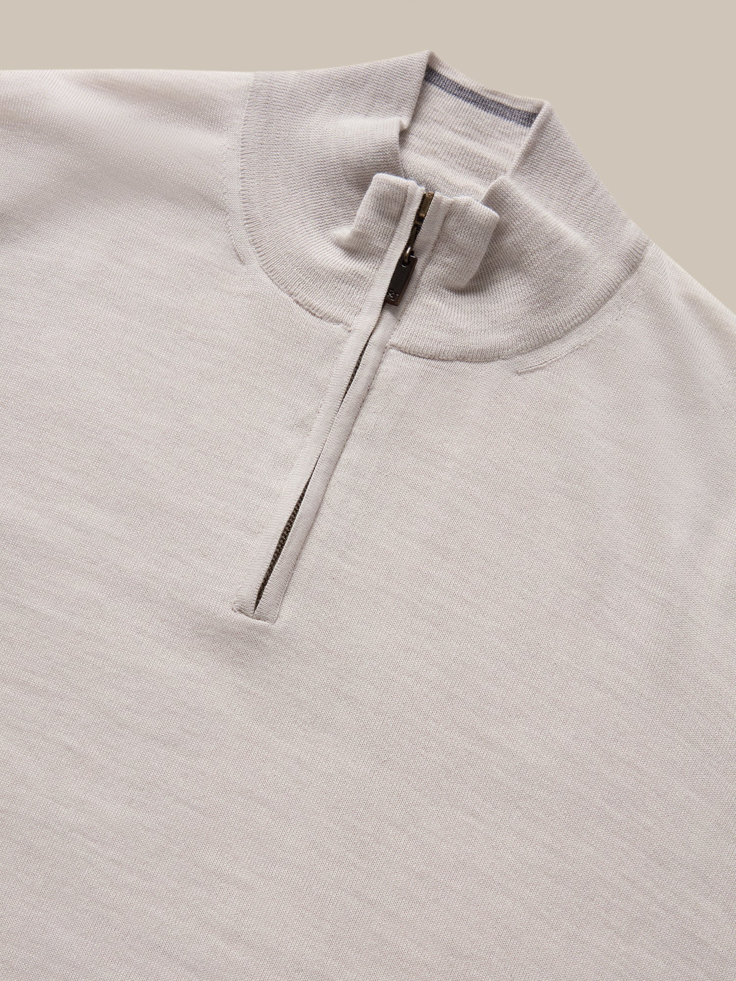 Eastwood Quarter Zip Sweater-M-SKY BLUE WITH NAVY TIPPING-ROBERT TALBOTT-Levy's Clothier