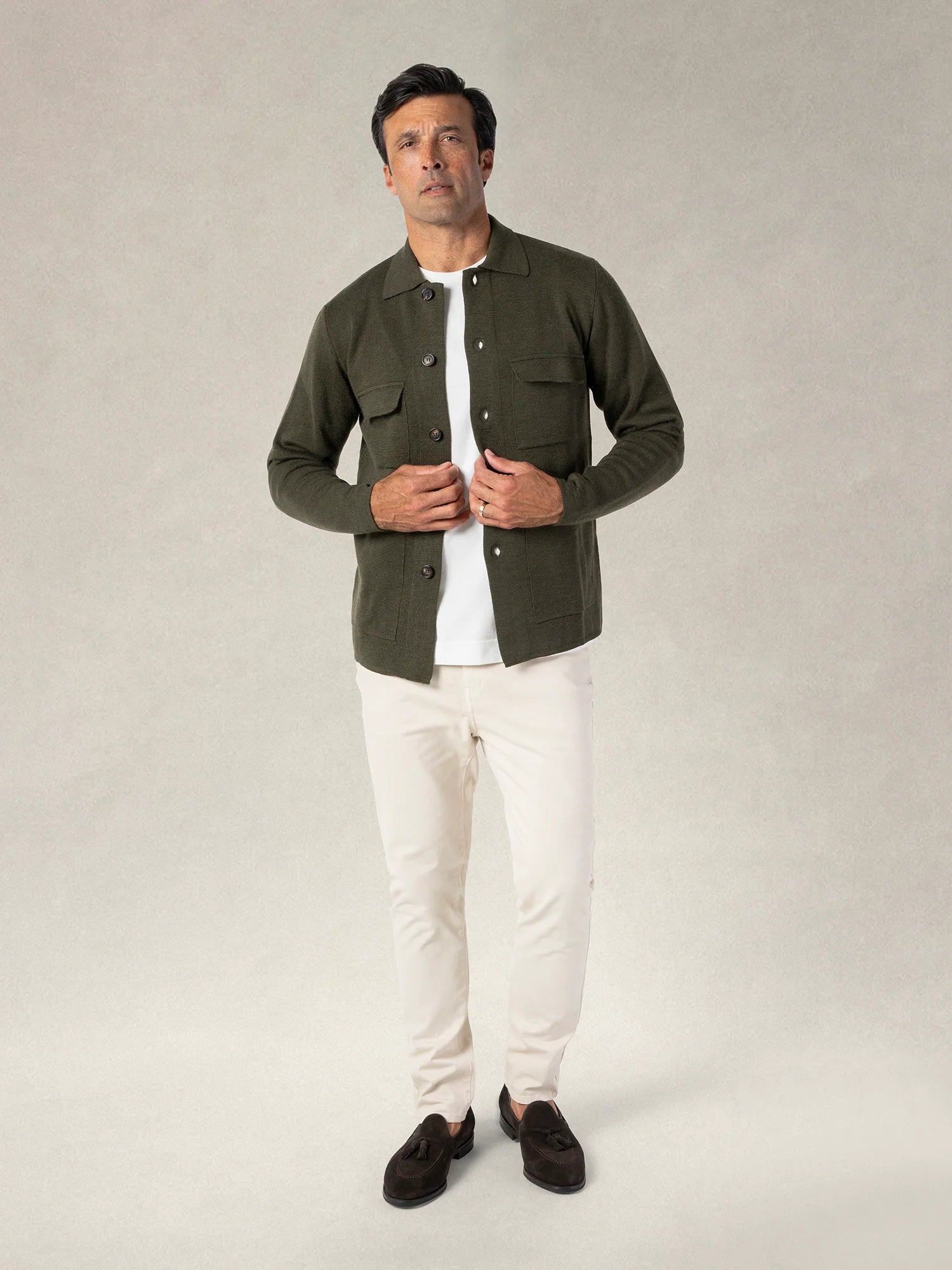 Landon Sweater Jacket-M-SAND-ROBERT TALBOTT-Levy's Clothier