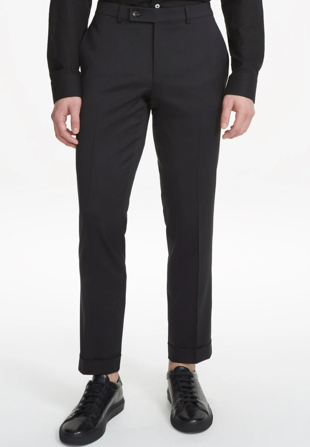 Nathan Dress Pant Black-40-1/REG-JACK VICTOR-Levy's Clothier