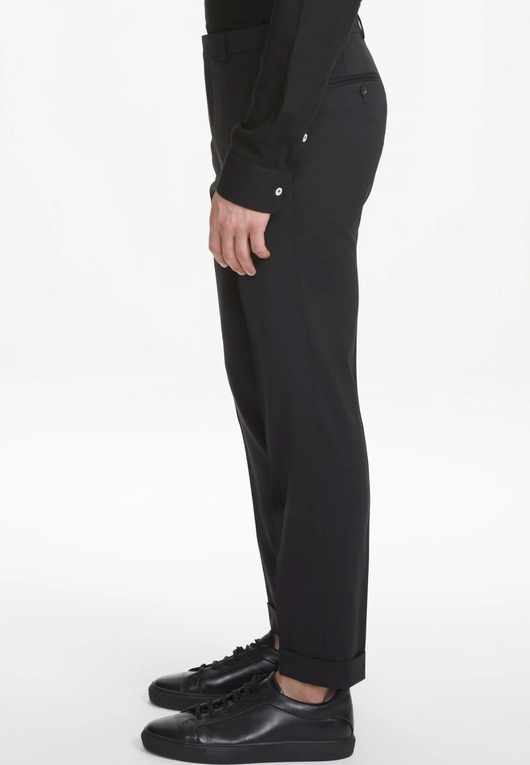 Nathan Dress Pant Black-40-1/REG-JACK VICTOR-Levy's Clothier