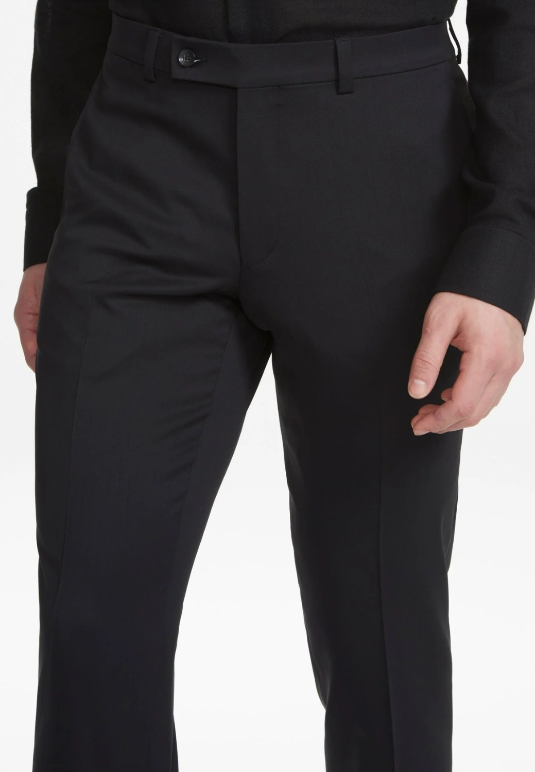 Nathan Dress Pant Black-40-1/REG-JACK VICTOR-Levy's Clothier