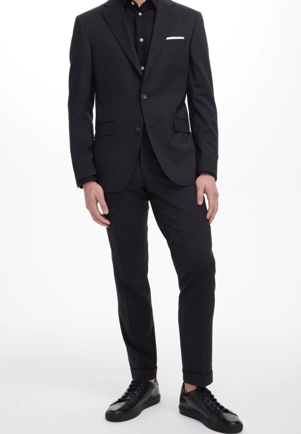 Nathan Dress Pant Black-40-1/REG-JACK VICTOR-Levy's Clothier