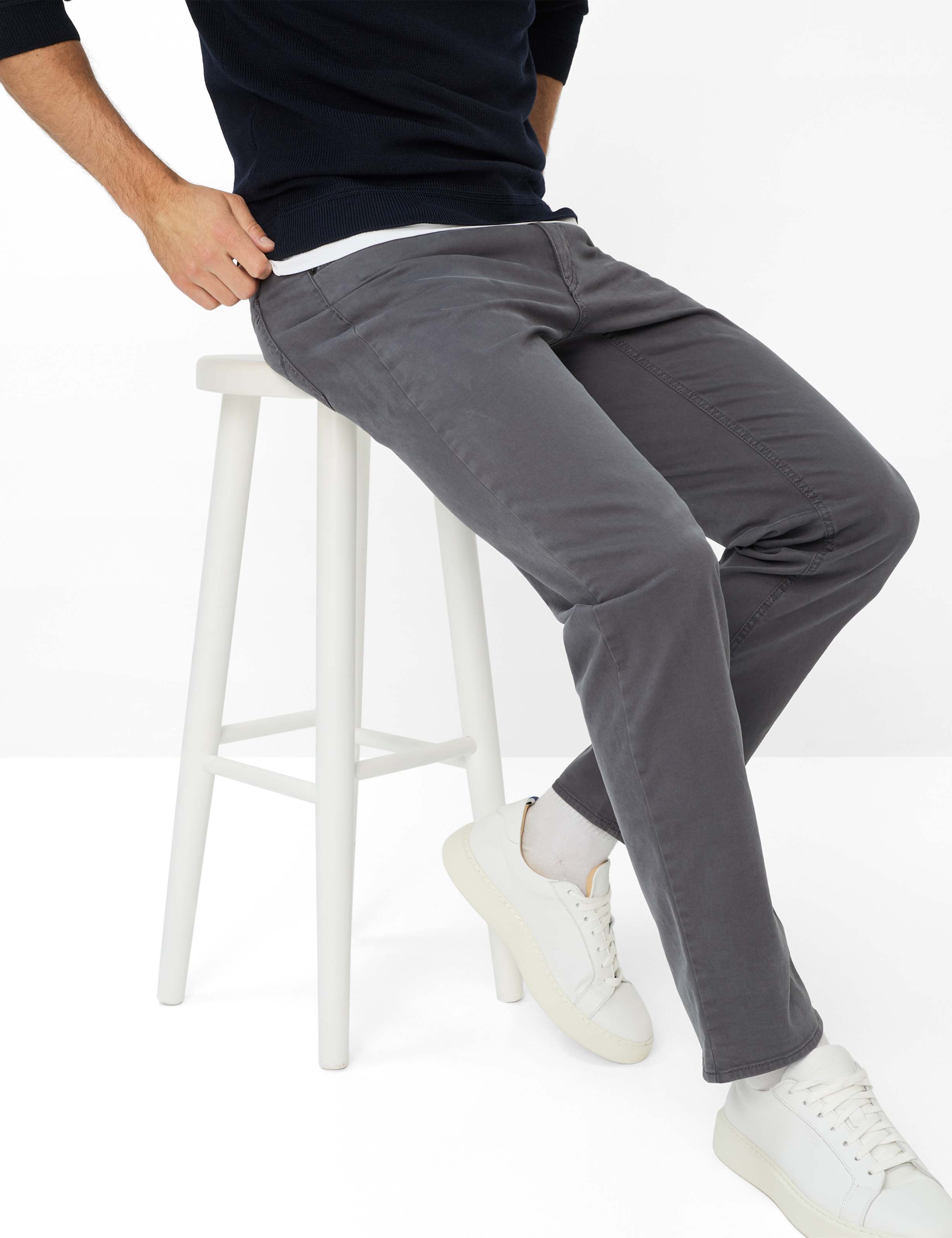 Cooper 5 Pocket Regular Fit Pants - Elephant