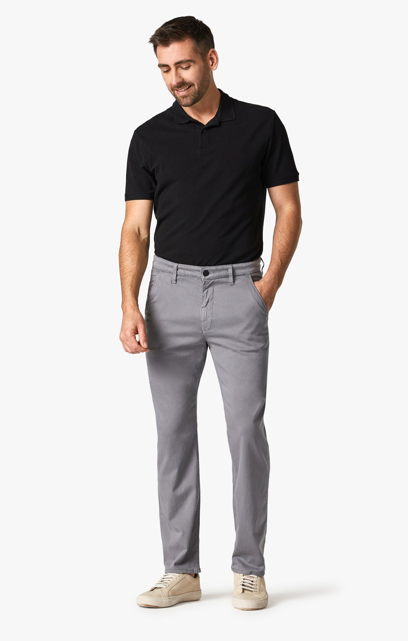 Charisma Relaxed Straight Chino Pants in Shark Twill-34-SHARK-34 HERITAGE-Levy's Clothier