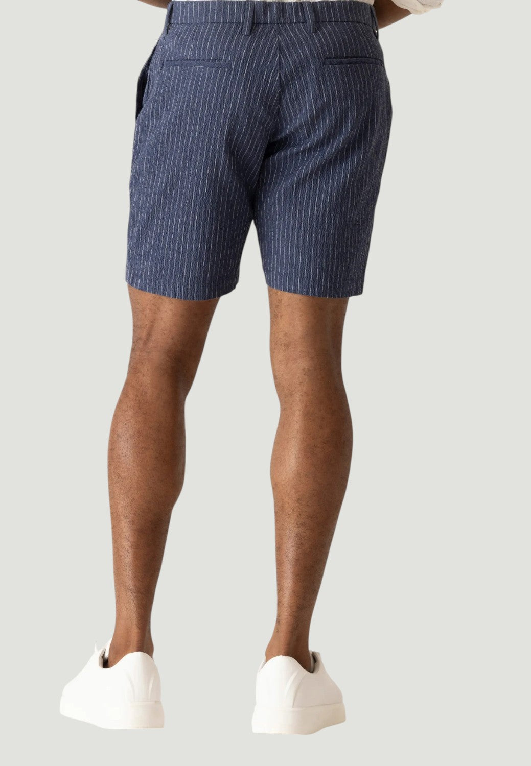 Oasis Seersucker Bermuda Shorts - Indigo-30-INDIGO-DEKE-Levy's Clothier