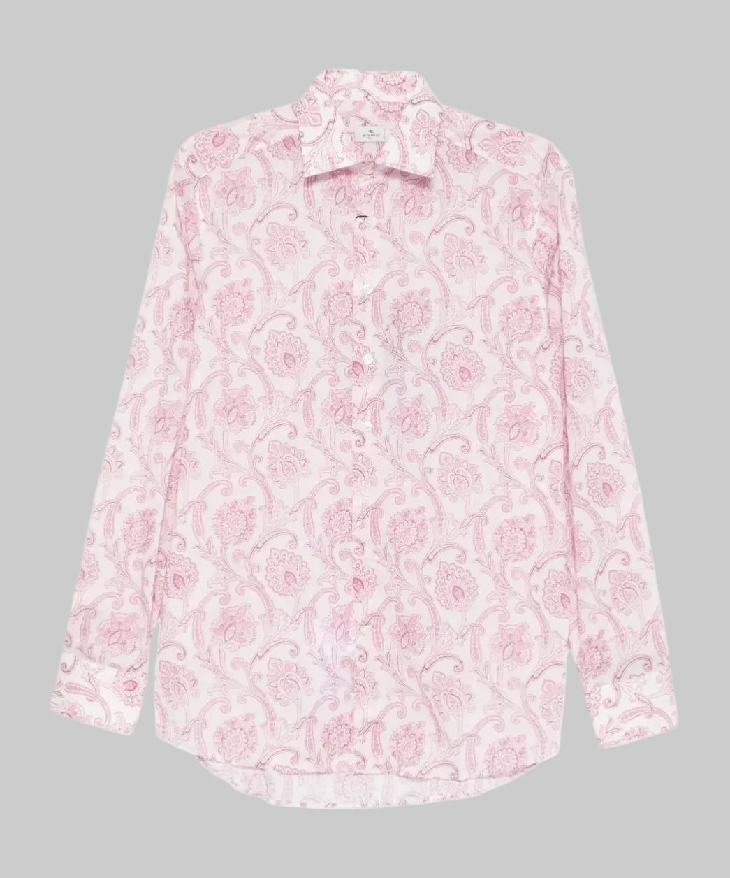 Long Sleeve Button Down Shirt - Paisley