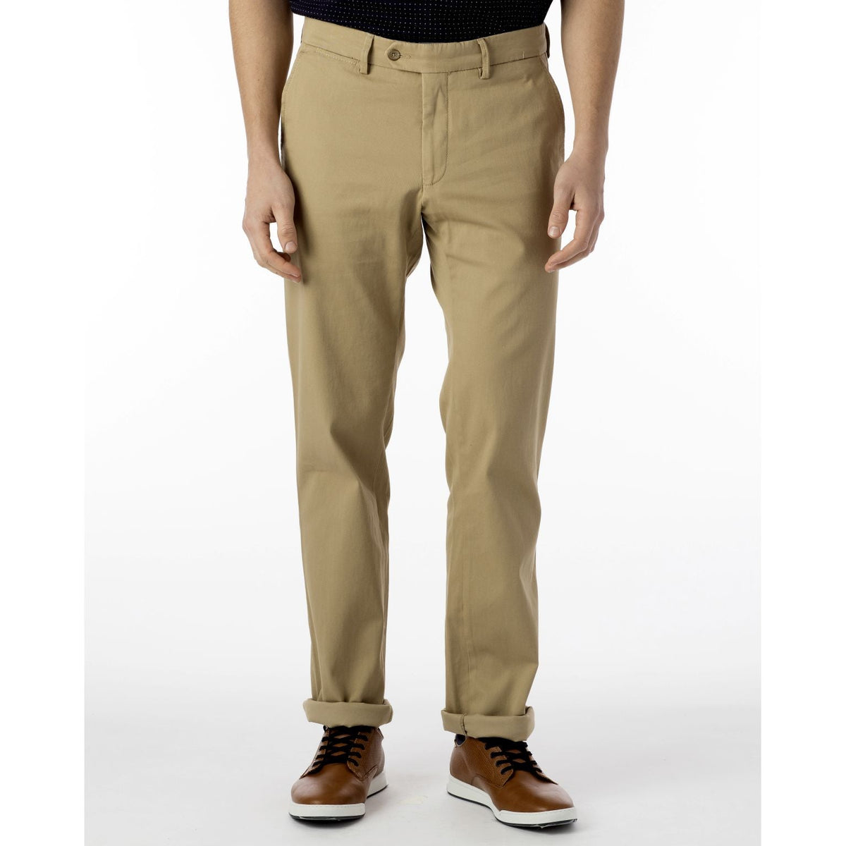 Perma Color Pima Twill Khaki Pants - Khaki