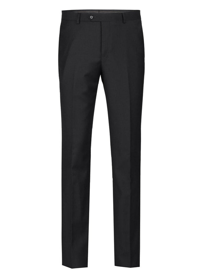 Men's Regular Fit Flat Front Wool Suit Pant