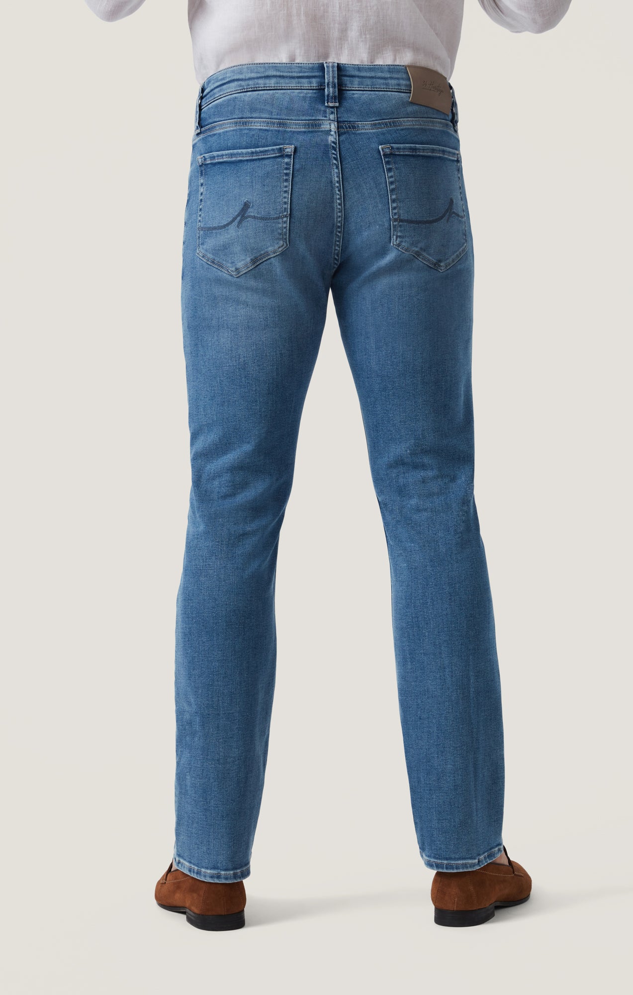 Charisma Relaxed Straight Jeans in Mid Brushed Organic Ultra-31-30"-34 HERITAGE-Levy's Clothier