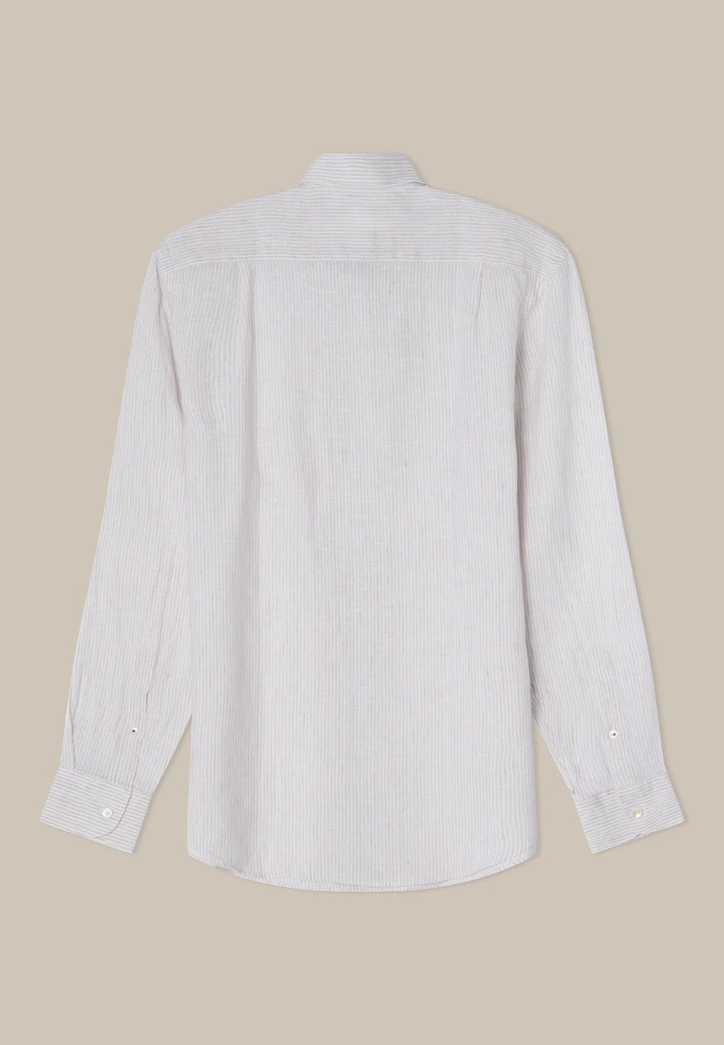 Morgan Medium Stripe Linen Shirt-S-GRAY-ROBERT TALBOTT-Levy's Clothier