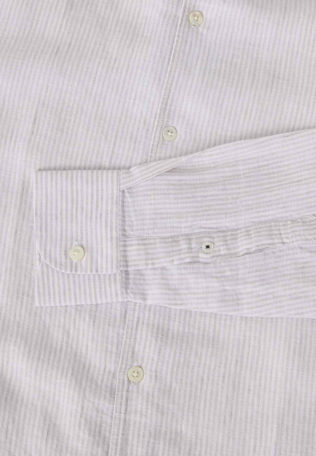 Morgan Medium Stripe Linen Shirt-S-GRAY-ROBERT TALBOTT-Levy's Clothier