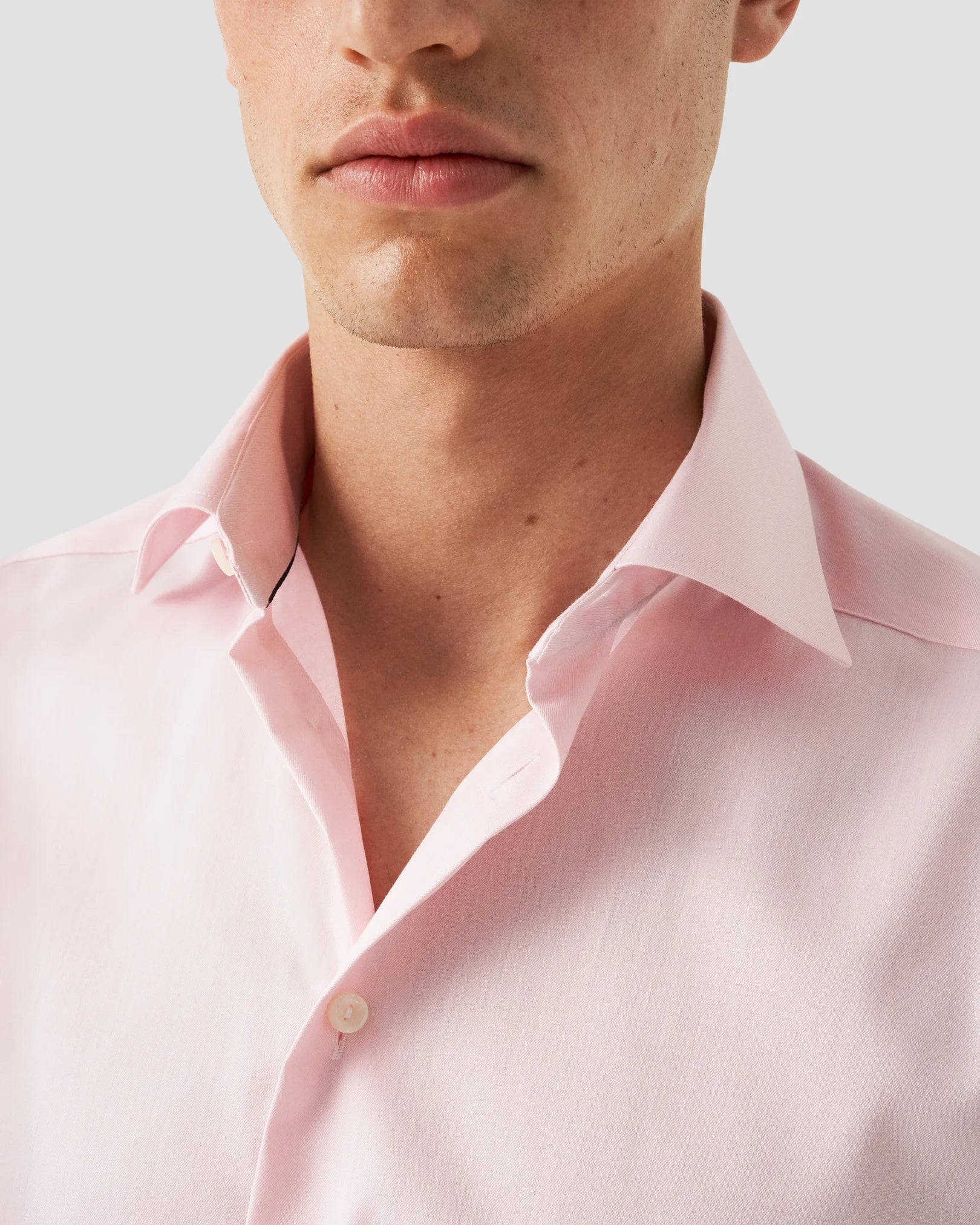 Signature Solid Twill Shirt - Pink