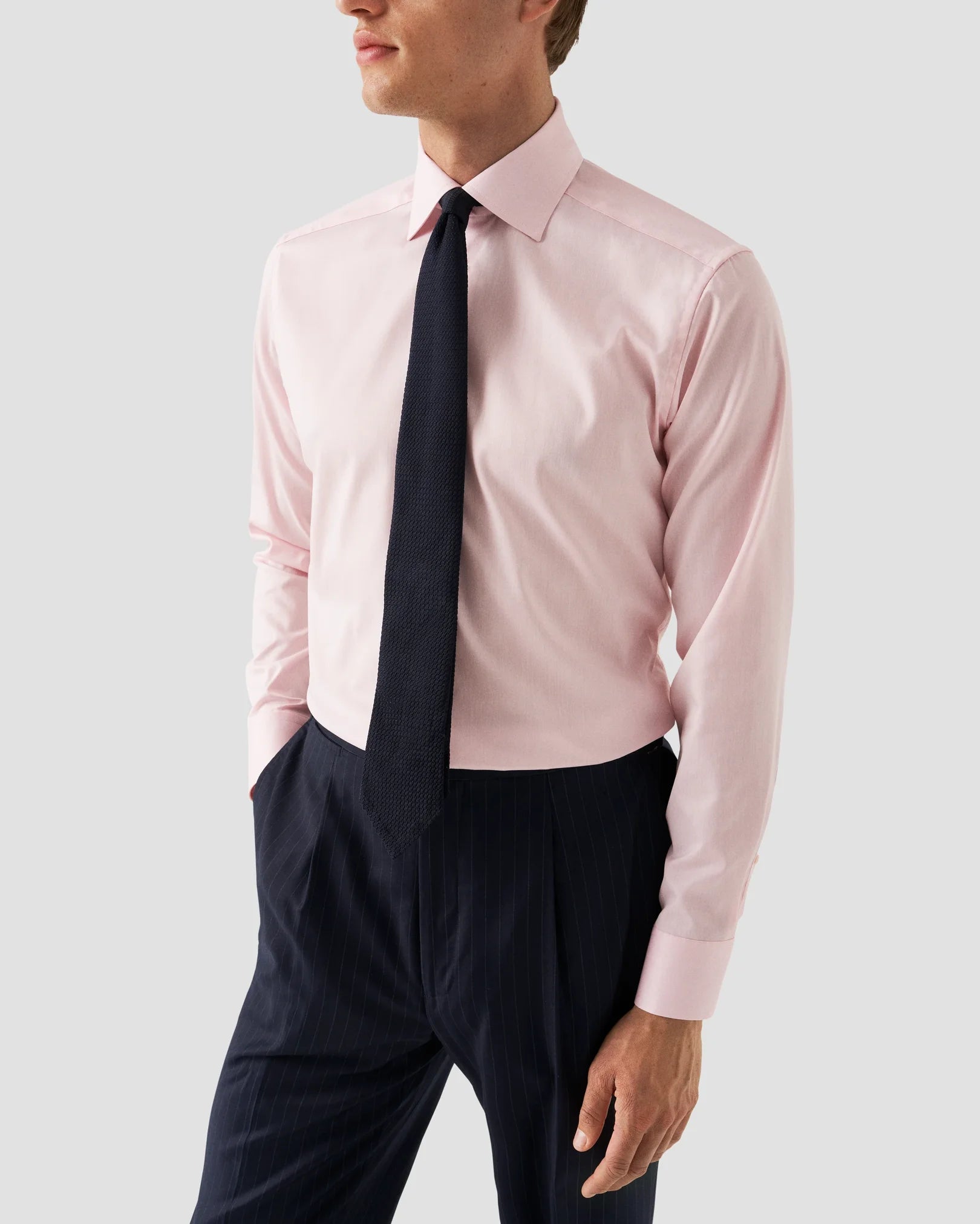 Signature Solid Twill Shirt - Pink