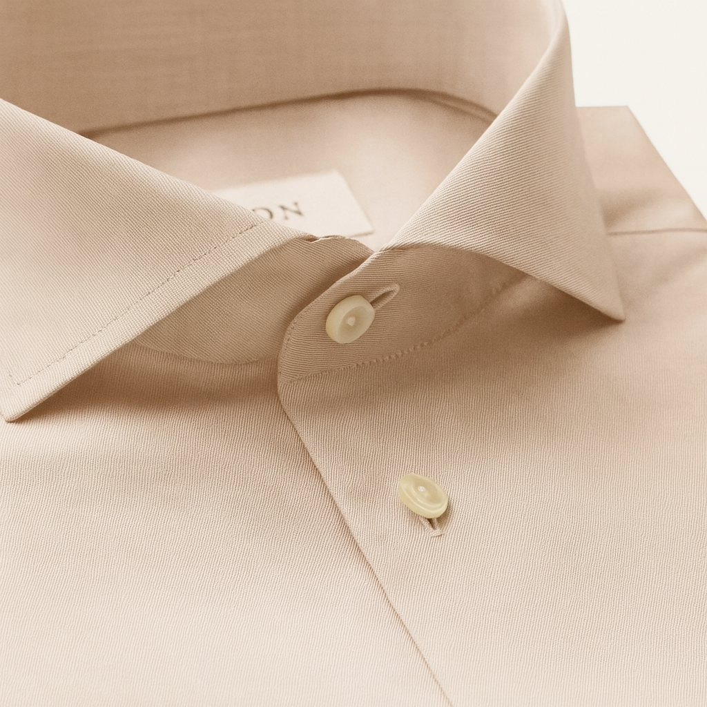 Signature Solid Twill Shirt - Off White